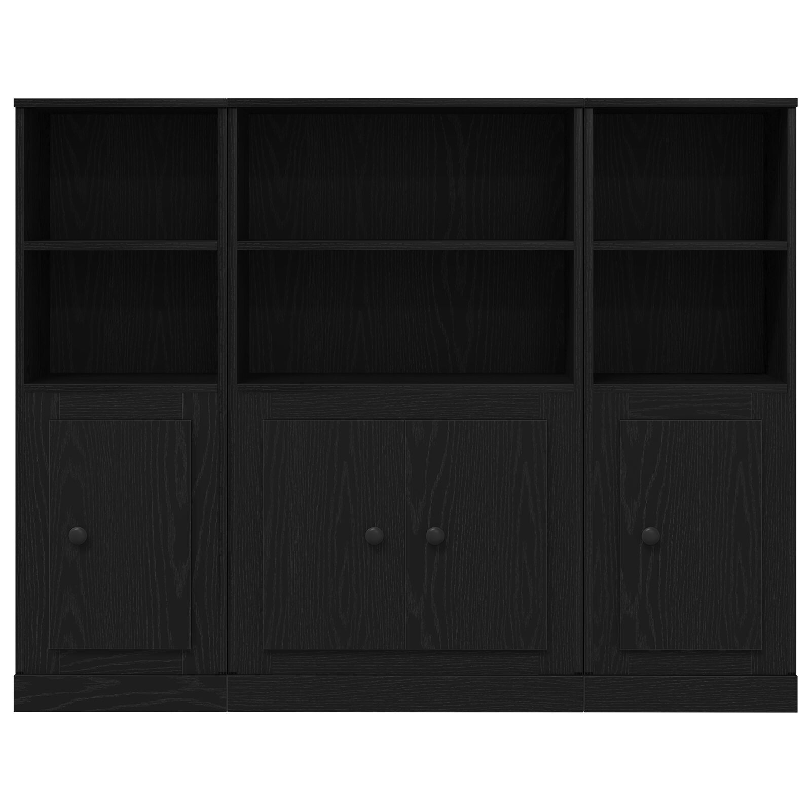 vidaXL Highboard Stejar Negru Lemn compozit vidaXL Highboard Stejar Negru Lemn compozit