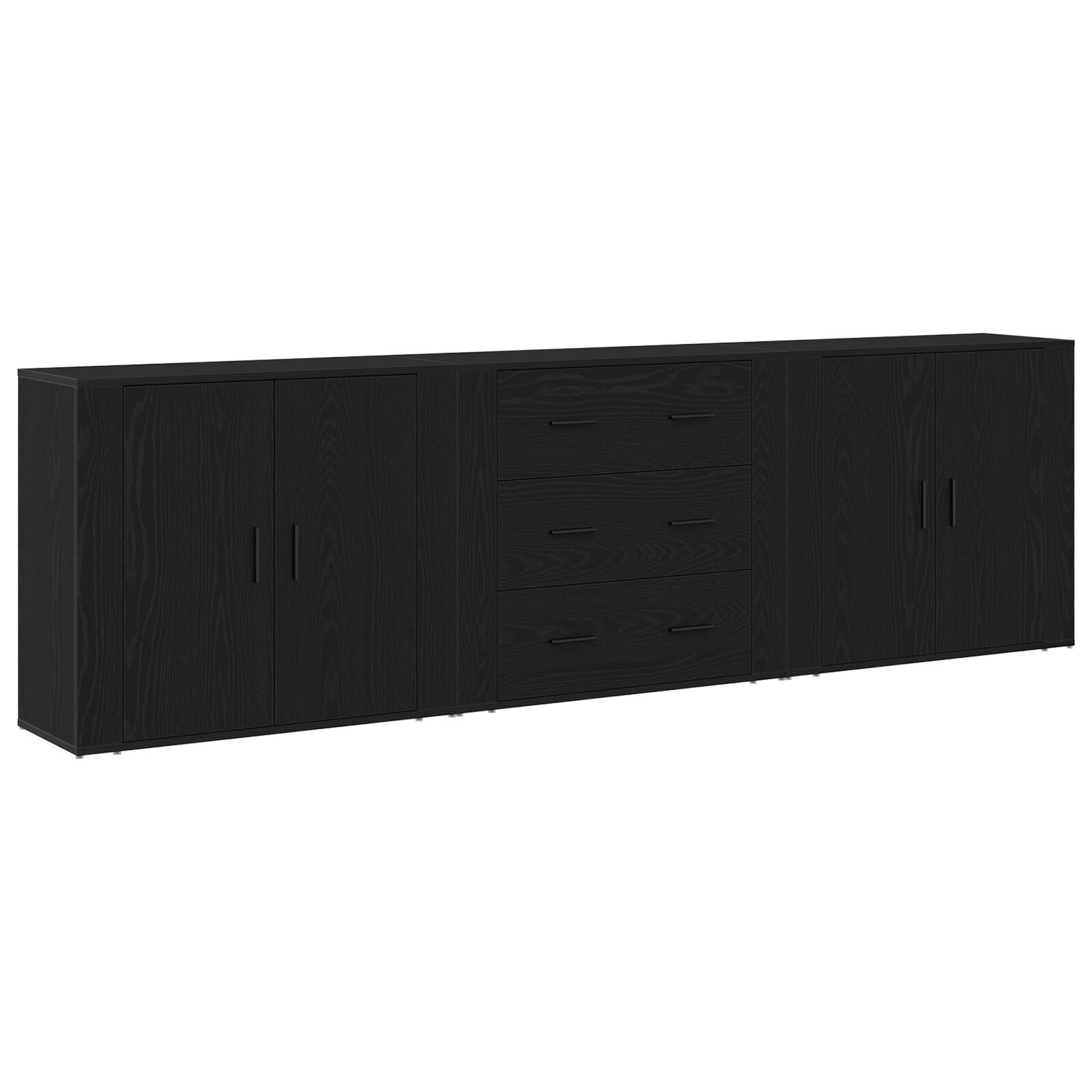 vidaXL Bufet cu sertar Stejar negru 240 x 33 x 70 cm Lemn compozit