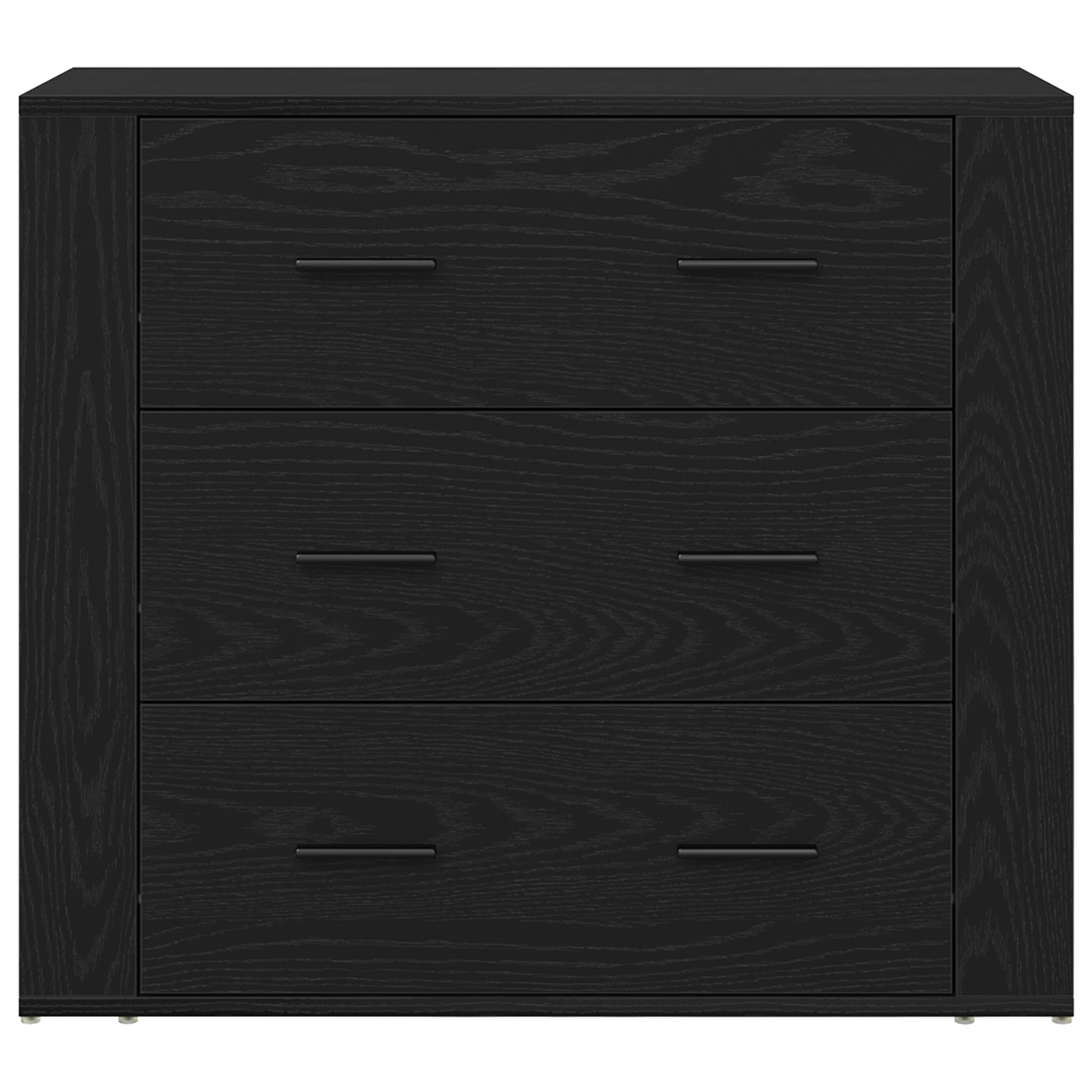 vidaXL Bufet cu sertar Stejar Negru 160 x 33 x 70 cm Lemn compozit vidaXL Bufet cu sertar Stejar Negru 160 x 33 x 70 cm Lemn compozit