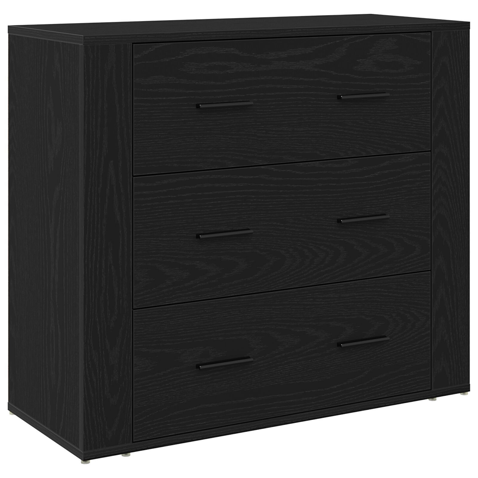 vidaXL Sideboard cu sertar Stejar Negru 240 x 33 x 70 cm Lemn compozit
