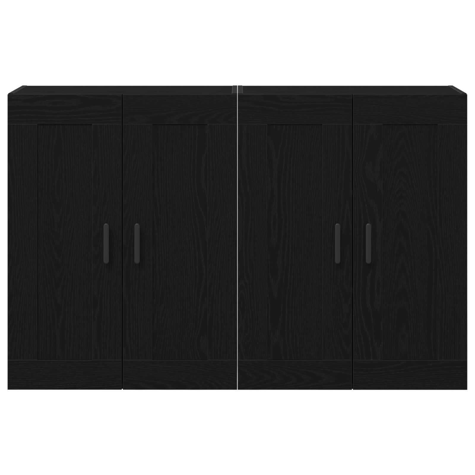 vidaXL Cabinet suspendat Pe perete 2 pcs Stejar negru 160 x 34 x 90 cm vidaXL Cabinet suspendat Pe perete 2 pcs Stejar negru 160 x 34 x 90 cm