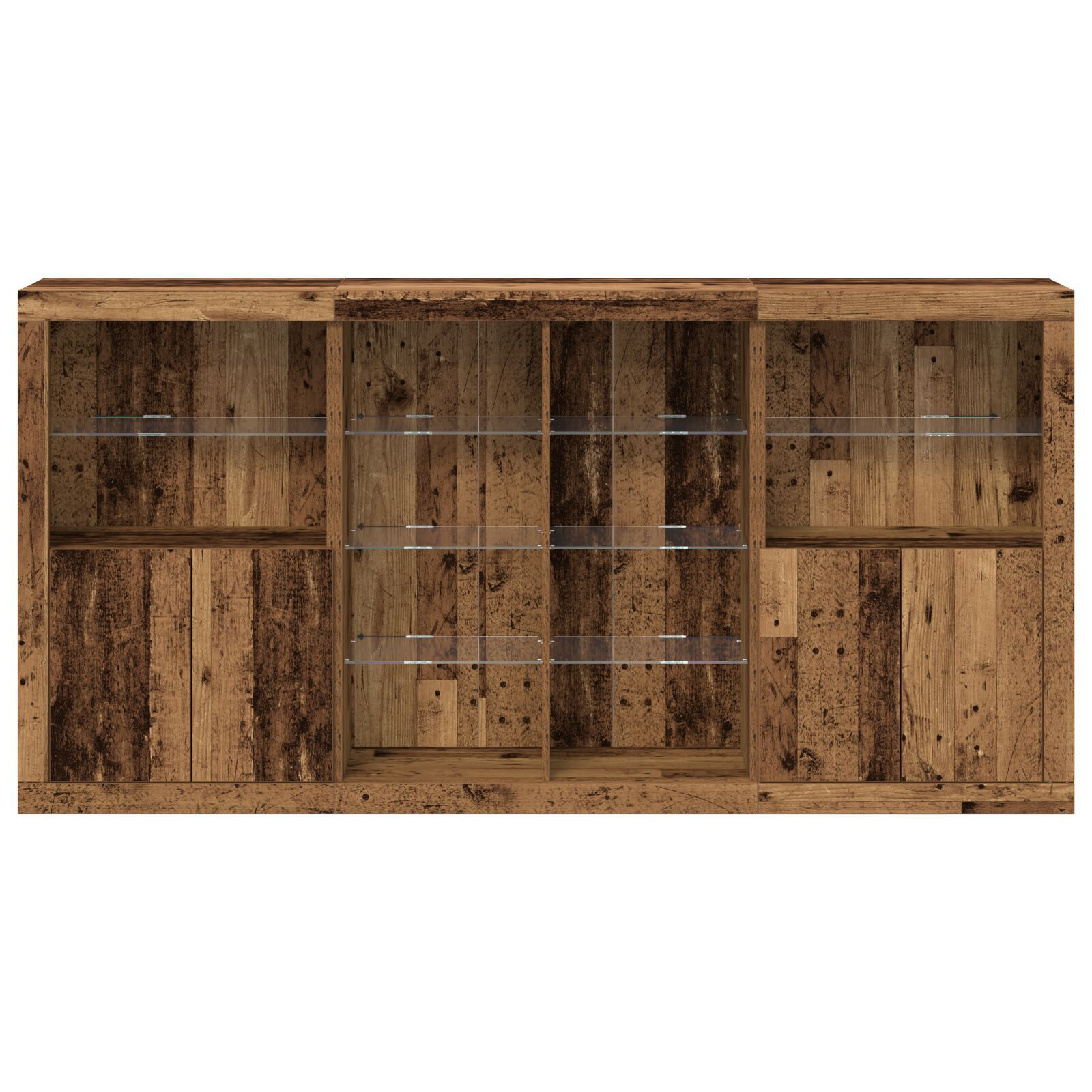 Pardoseală vidaXL cu LED-uri Lemn vechi 202x37x100 cm Lemn prelucrat Pardoseală vidaXL cu LED-uri Lemn vechi 202x37x100 cm Lemn prelucrat
