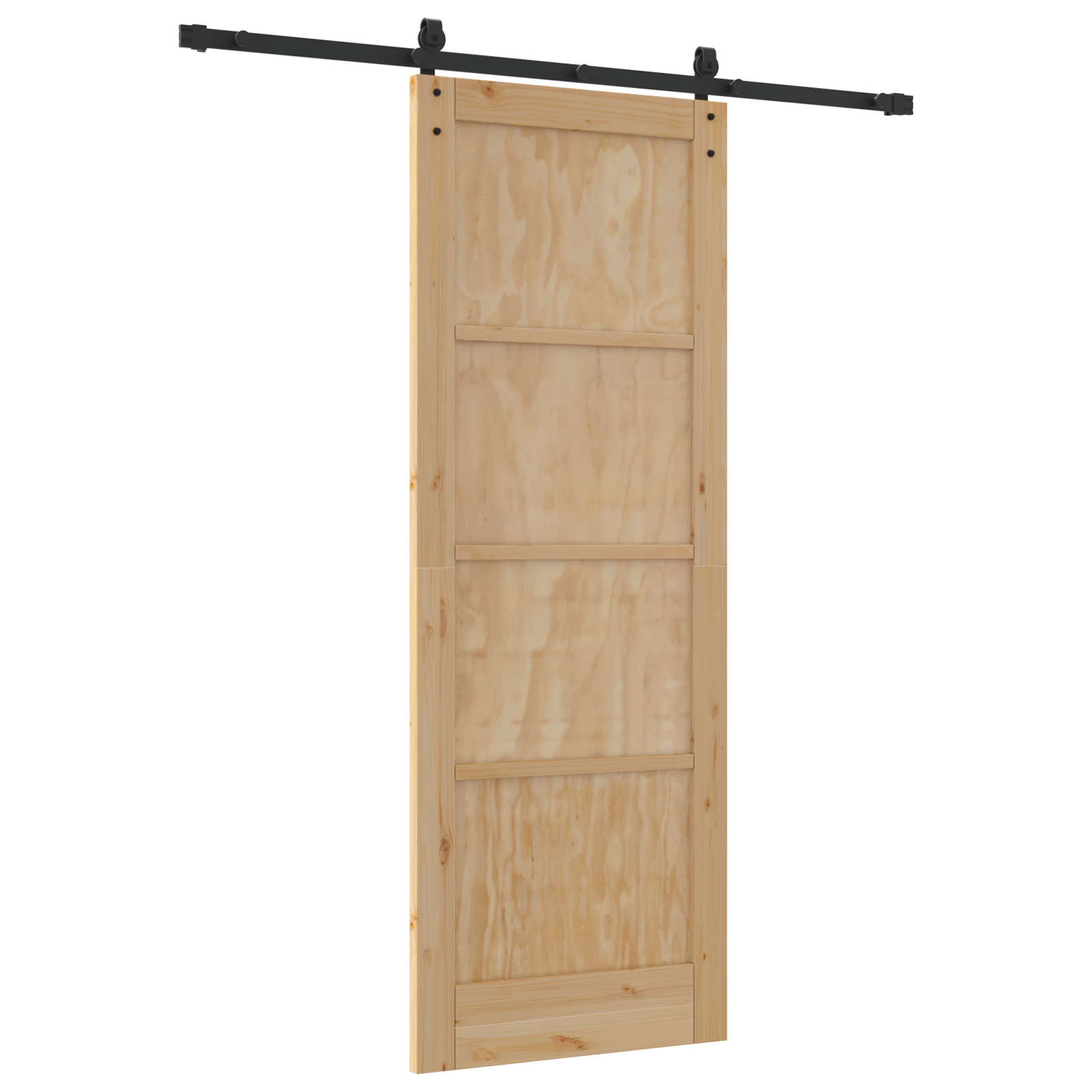 Ușa glisantă vidaXL cu accesorii 78x211 cm Lemn masiv de pin Ușa glisantă vidaXL cu accesorii 78x211 cm Lemn masiv de pin