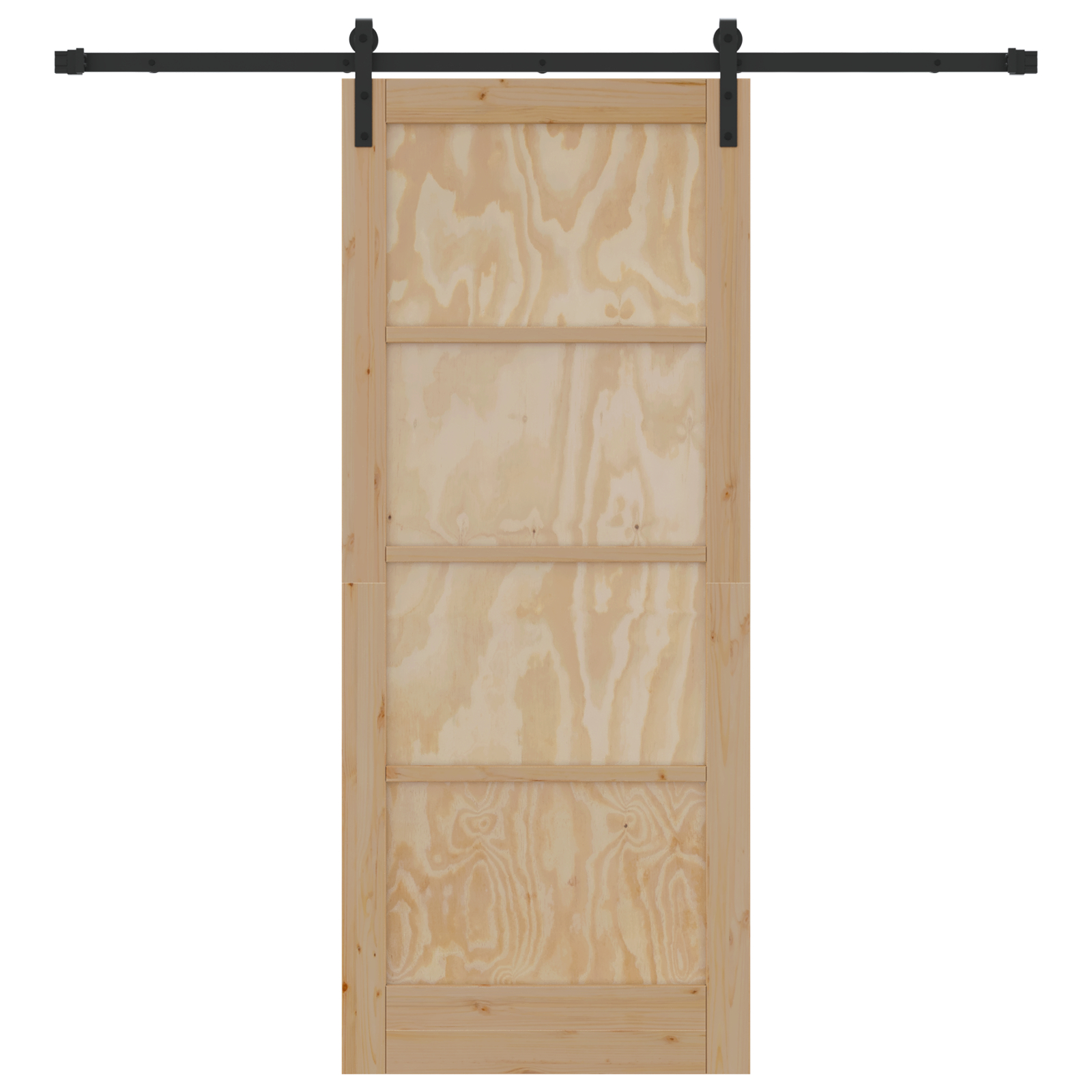 vidaXL Ușă glisantă Natural și Negru 83 x 202 cm Lemn de pin masiv