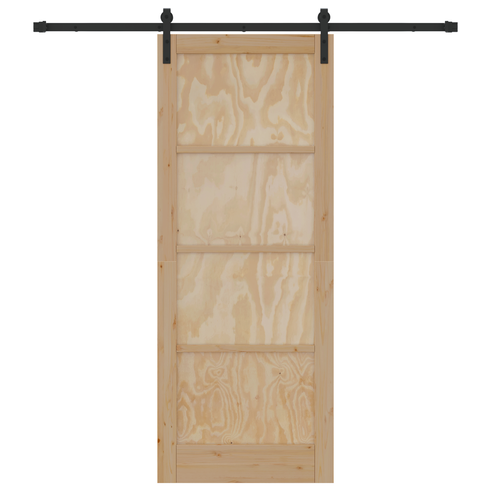 vidaXL Ușă glisantă Natural și Negru 83 x 211 cm Lemn de pin masiv