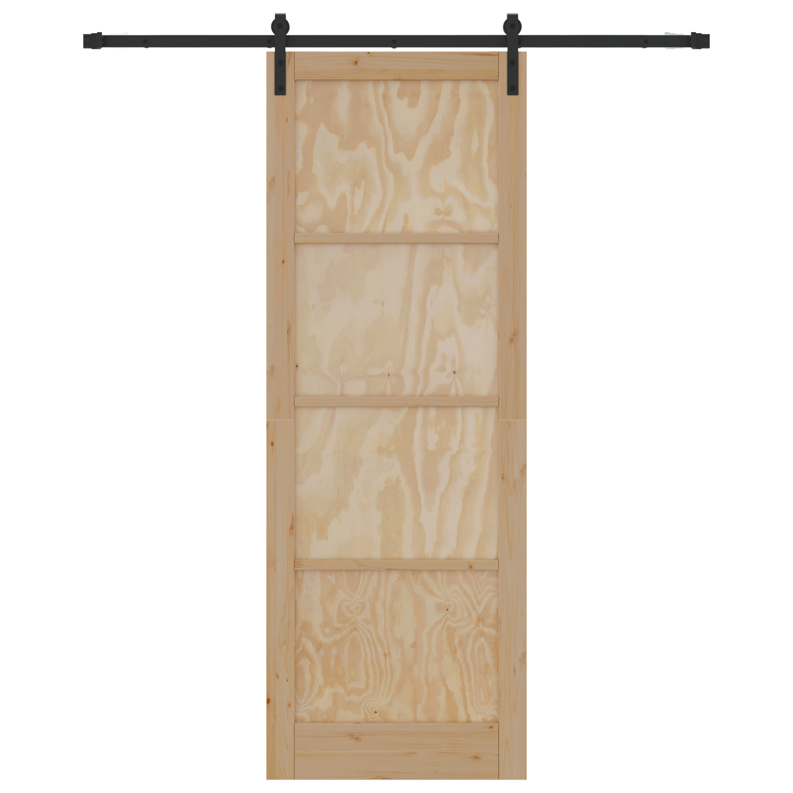 vidaXL Ușă glisantă Natural și Negru 83 x 232 cm Lemn de pin masiv