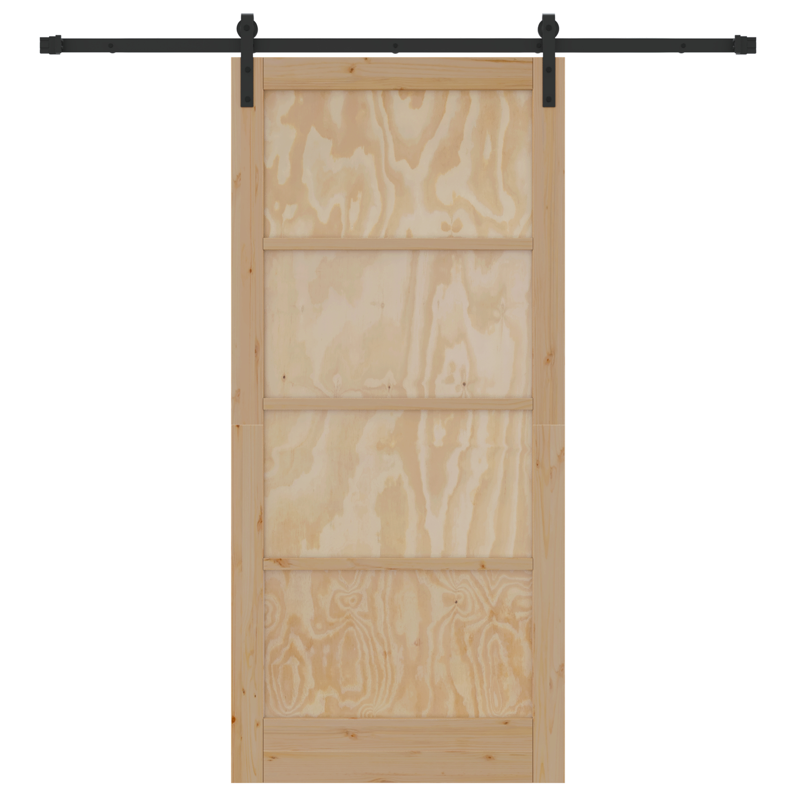 vidaXL Ușa Glisantă Manual Natural și negru 93 x 202 cm vidaXL Ușa Glisantă Manual Natural și negru 93 x 202 cm