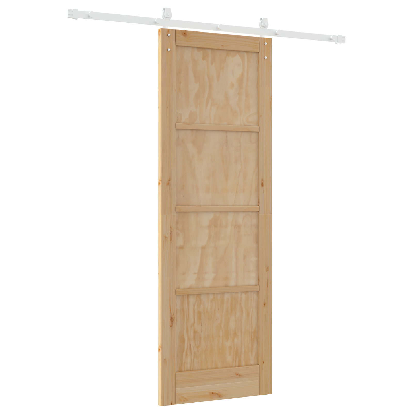vidaXL Ușa Glisantă Manual Natural și alb 73.5 x 211 cm vidaXL Ușa Glisantă Manual Natural și alb 73.5 x 211 cm