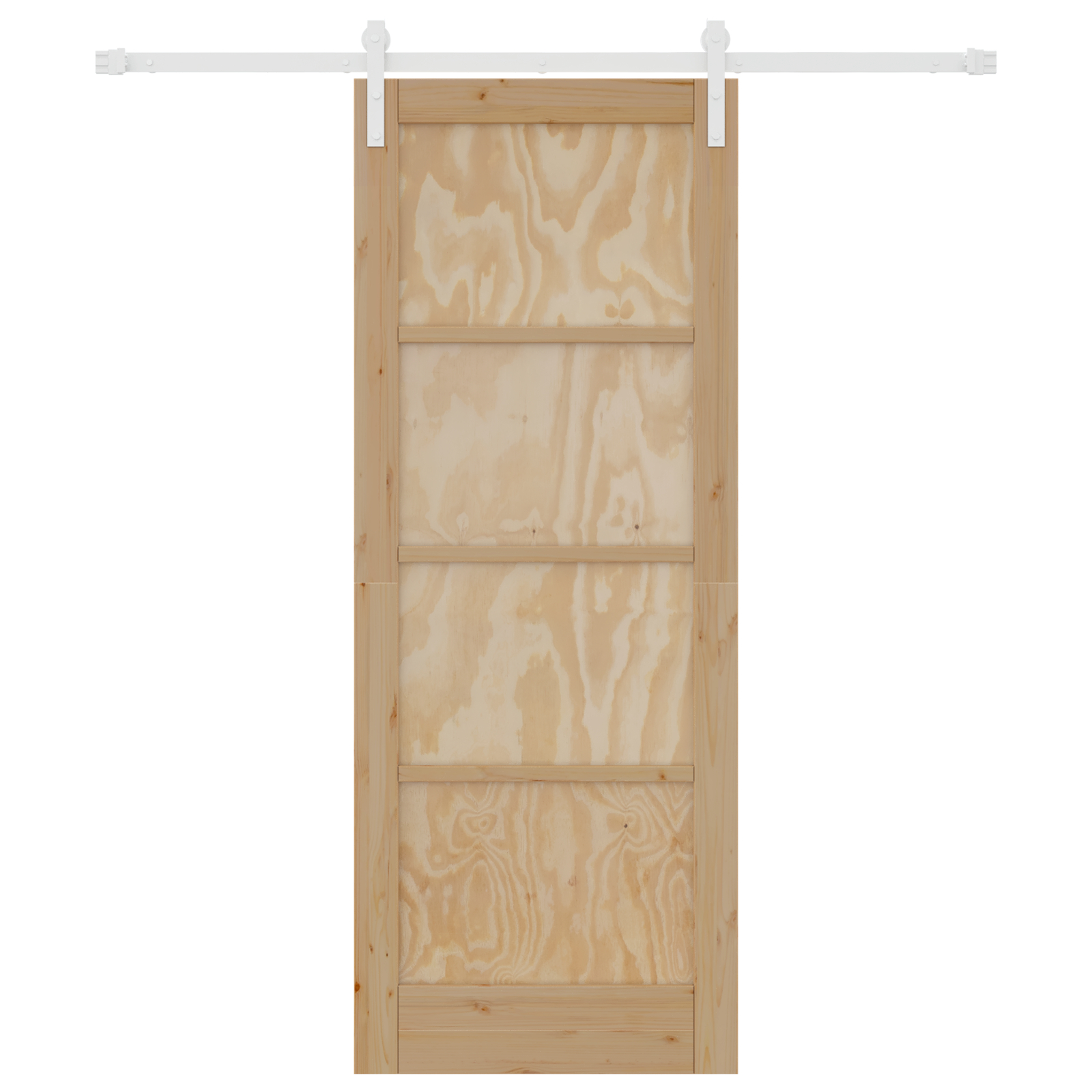 vidaXL Ușa Glisantă Manual Natural și alb 78 x 202 cm