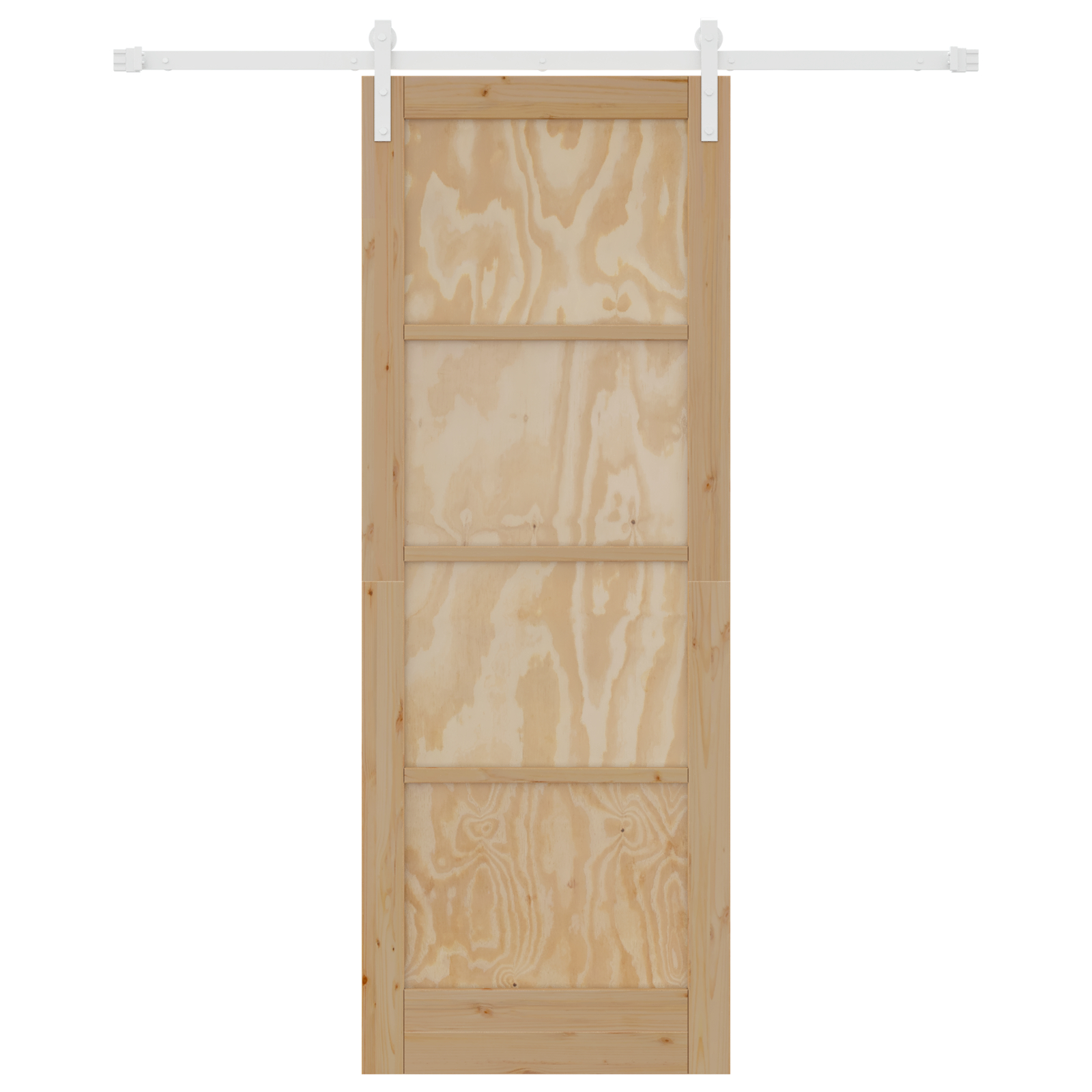 vidaXL Ușa Glisantă Manual Natural și alb 78 x 211 cm