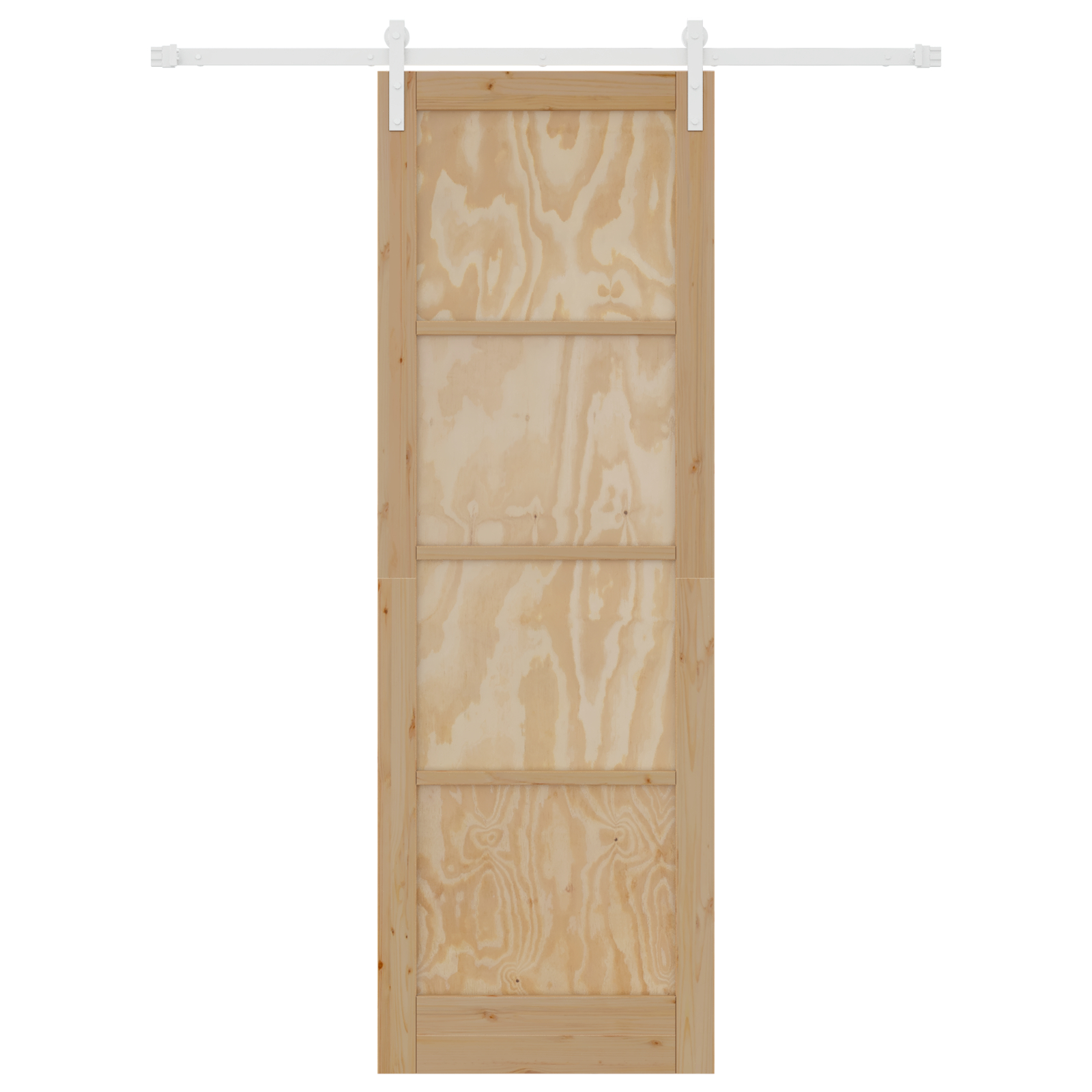 vidaXL Ușa Glisantă Manual Natural și alb 78 x 232 cm