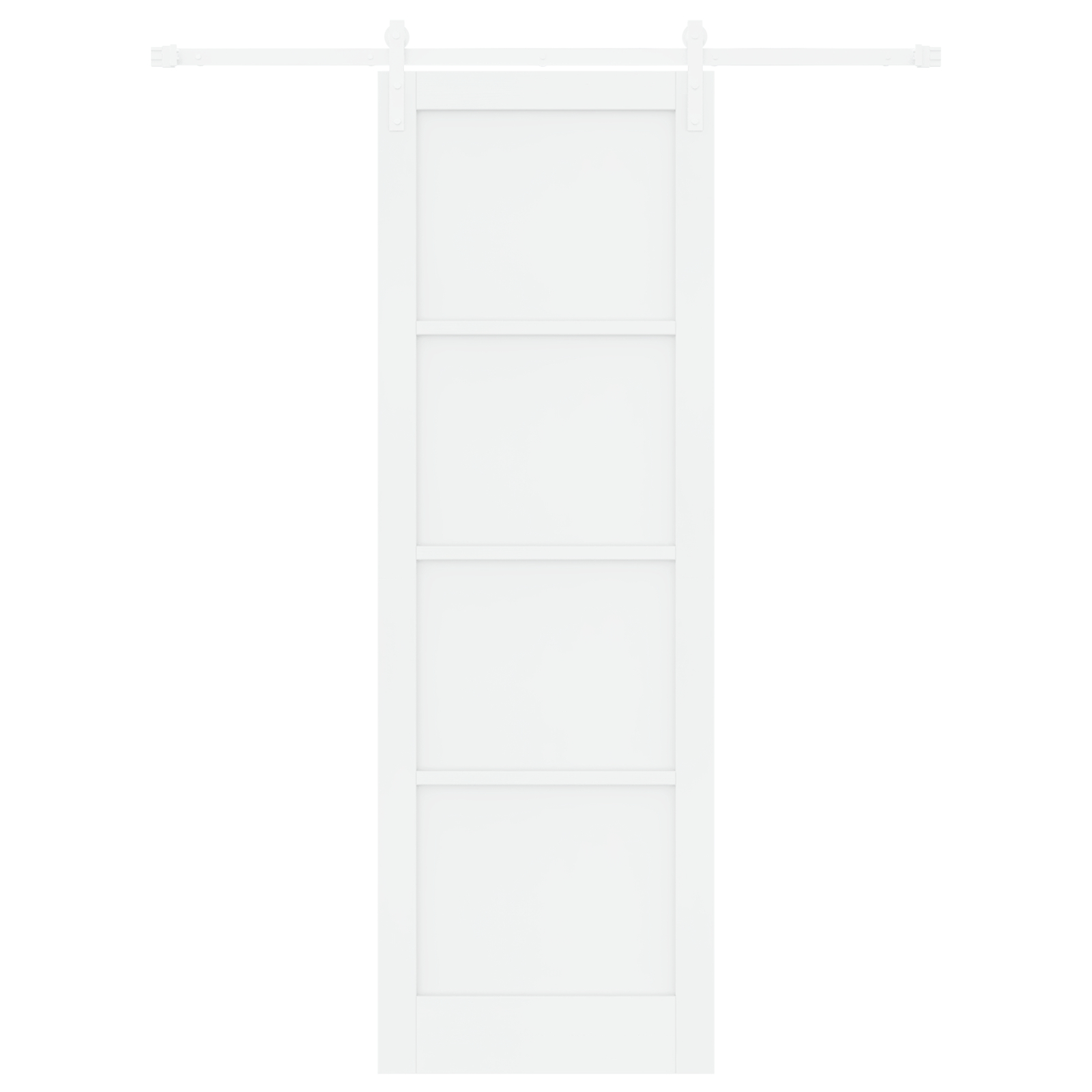 vidaXL Ușa Glisantă Manual Alb 78 x 232 cm Lemn de pin solid și oțel