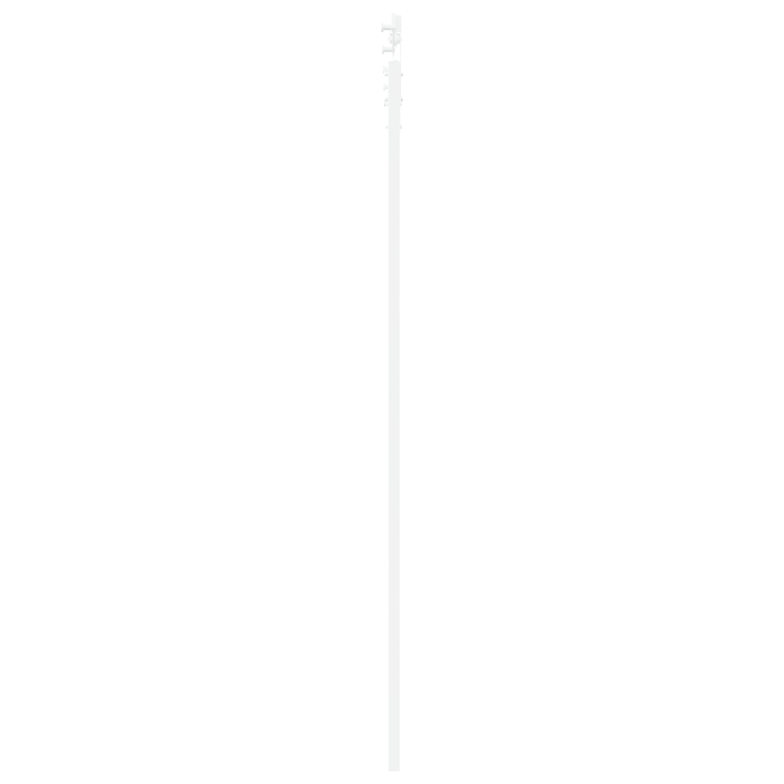 vidaXL Ușa Glisantă Manual Alb 78 x 232 cm Lemn de pin solid și oțel