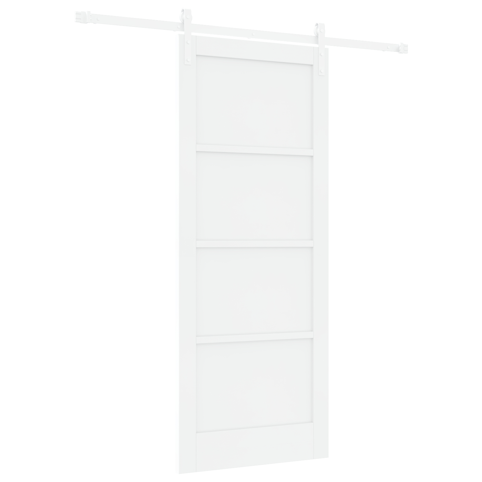 vidaXL Ușa Glisantă Manual Alb 83 x 202 cm Lemn de pin solid și oțel vidaXL Ușa Glisantă Manual Alb 83 x 202 cm Lemn de pin solid și oțel
