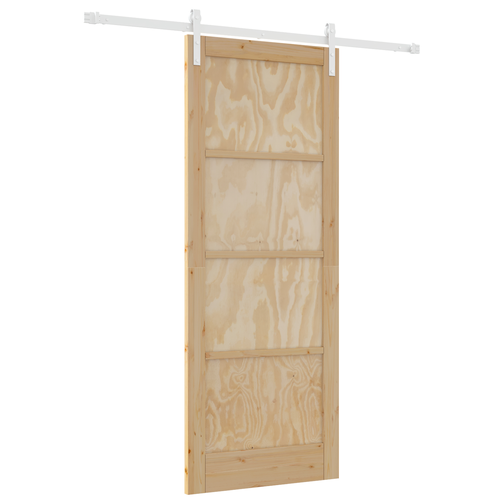 Ușa glisantă vidaXL cu set de accesorii 83x211 cm din lemn masiv de pin