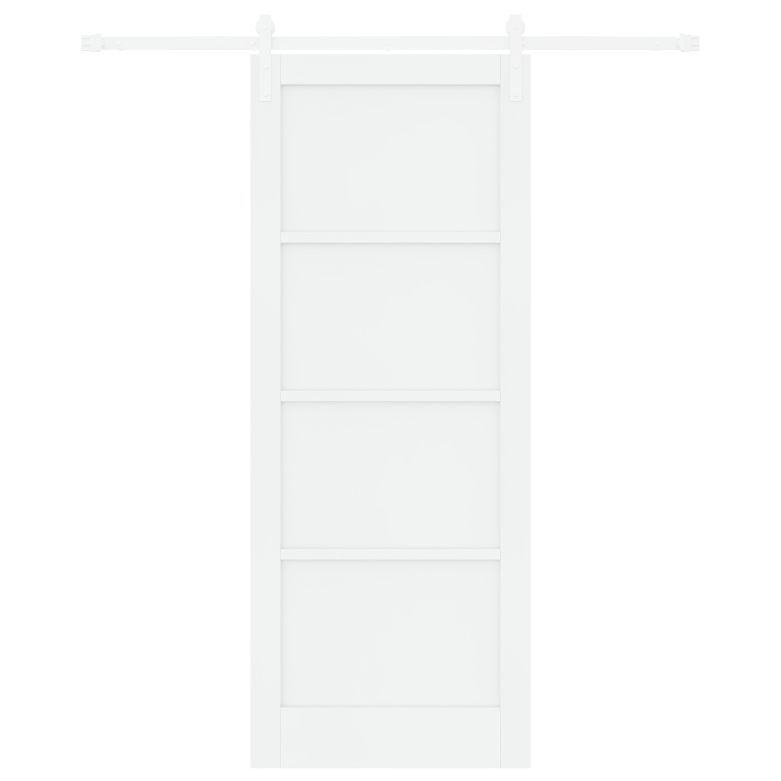 vidaXL Ușa Glisantă Manual Alb 83 x 211 cm Lemn de pin solid și oțel