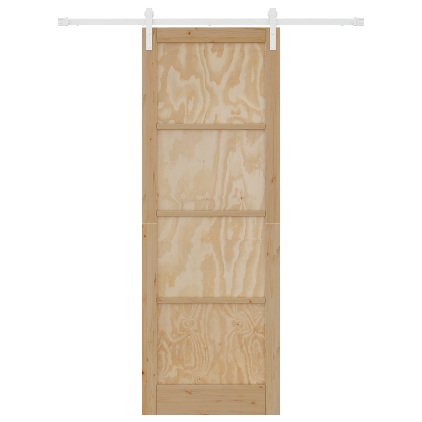 vidaXL Ușa Glisantă Manual Natural și alb 83 x 232 cm
