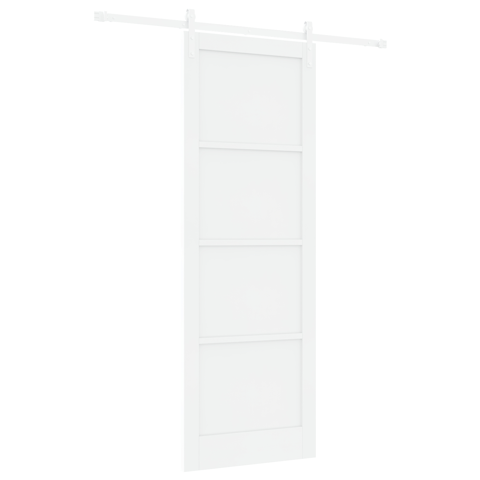 vidaXL Ușa Glisantă Manual Alb 83 x 232 cm Lemn de pin solid și oțel vidaXL Ușa Glisantă Manual Alb 83 x 232 cm Lemn de pin solid și oțel