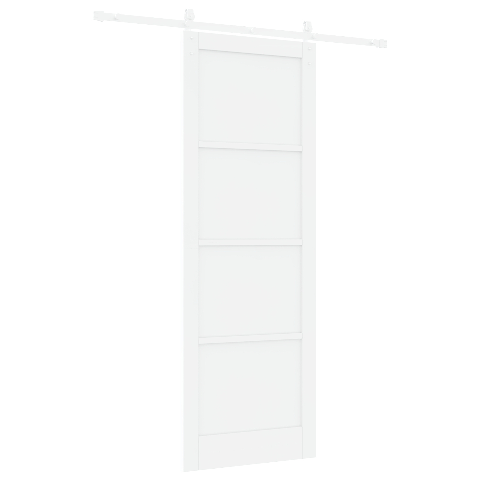 vidaXL Ușa Glisantă Manual Alb 83 x 232 cm Lemn de pin solid și oțel vidaXL Ușa Glisantă Manual Alb 83 x 232 cm Lemn de pin solid și oțel
