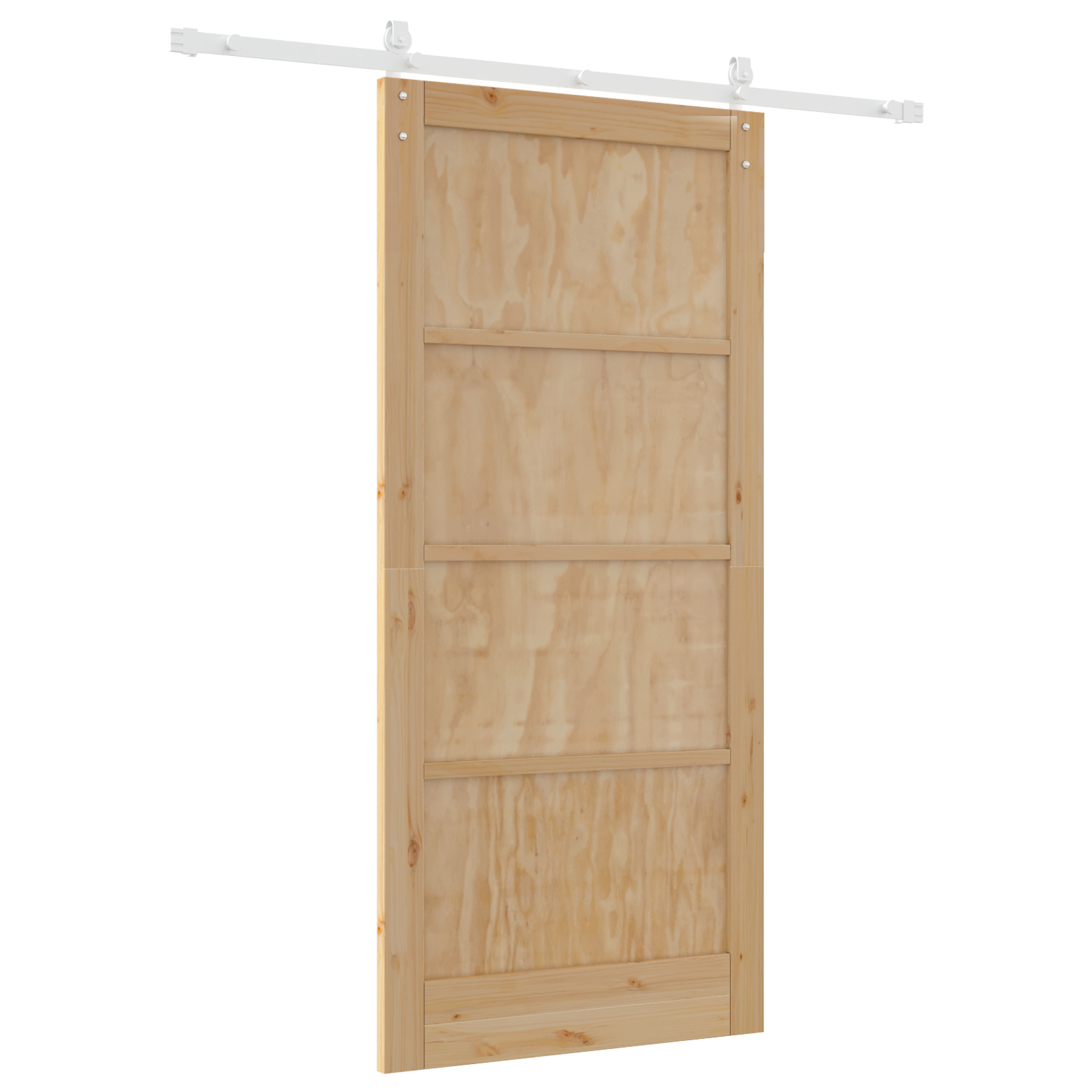 Ușa glisantă vidaXL cu accesorii 93x202 cm din lemn masiv de pin Ușa glisantă vidaXL cu accesorii 93x202 cm din lemn masiv de pin