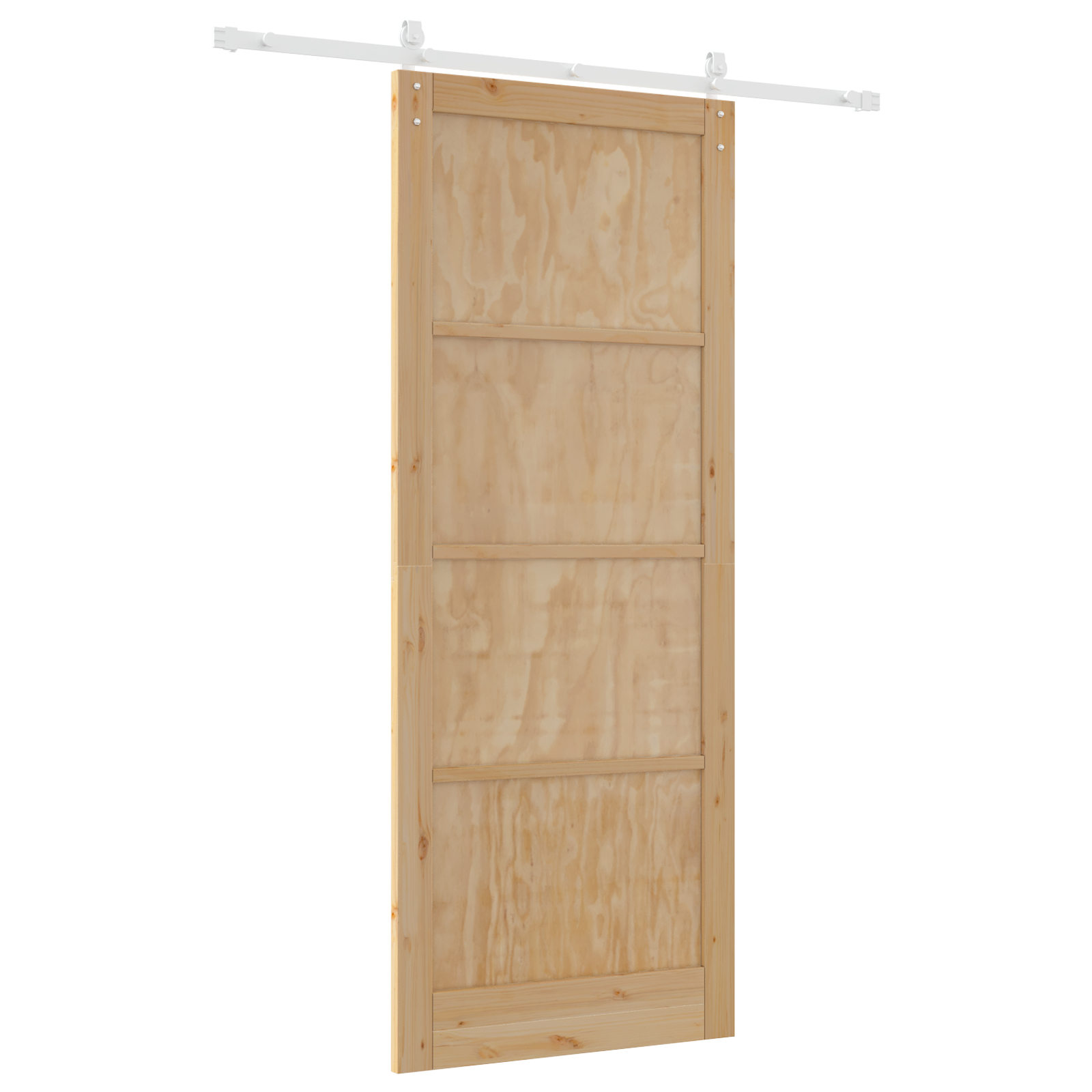 vidaXL Ușa Glisantă Manual Natural și alb 93 x 232 cm vidaXL Ușa Glisantă Manual Natural și alb 93 x 232 cm