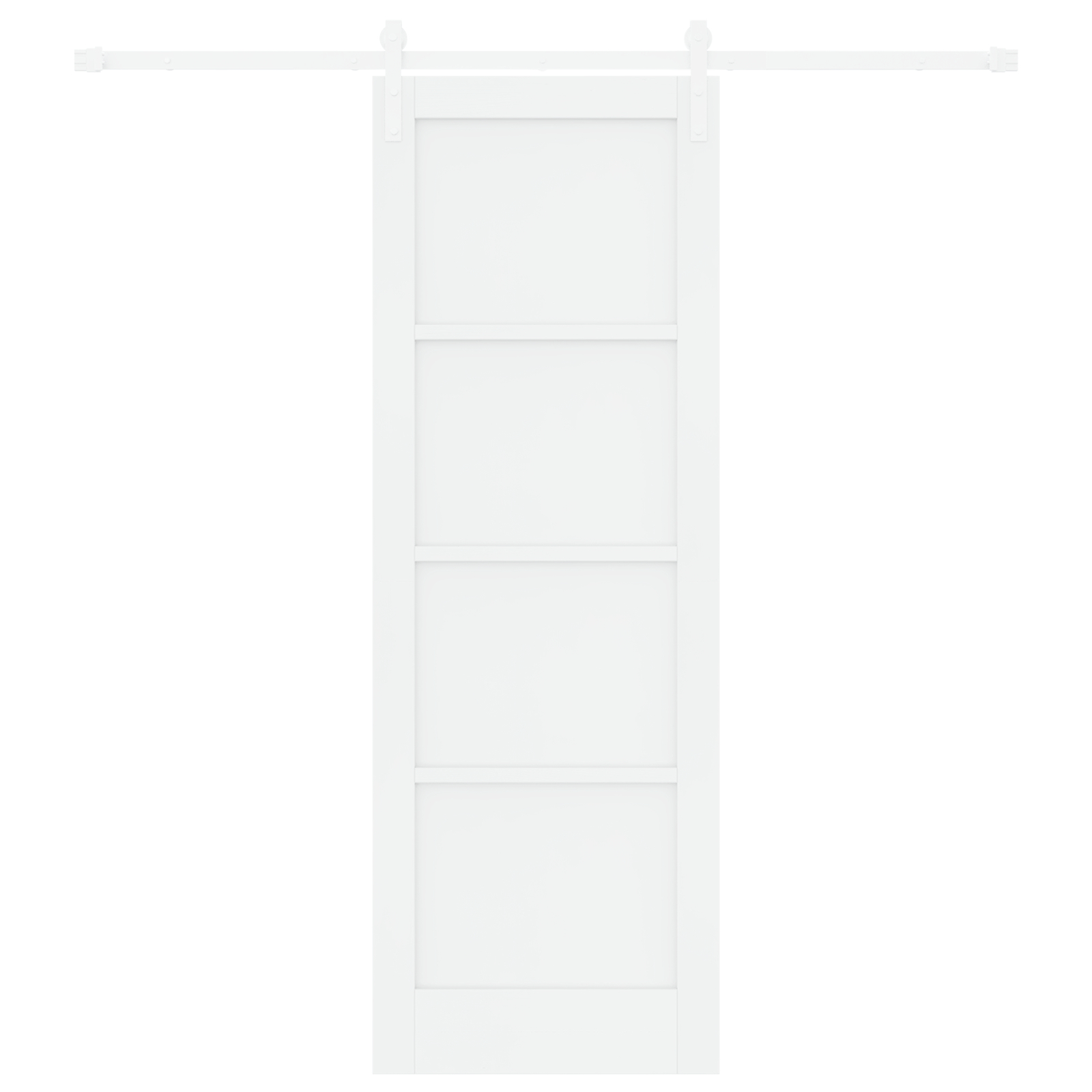 Ușa glisantă vidaXL cu accesorii Alb 73.5x211 cm Lemn Masiv de Pin