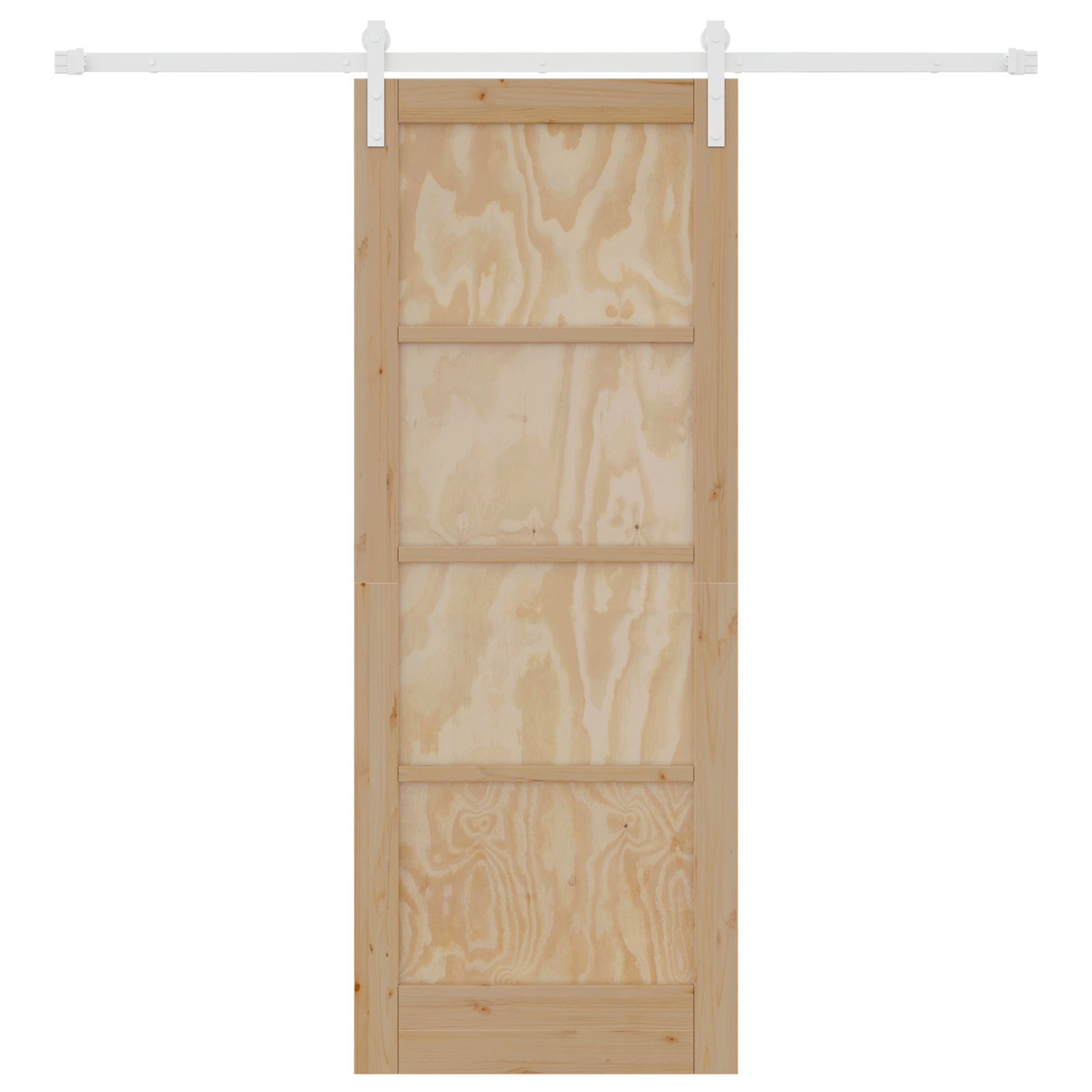 vidaXL Ușa Glisantă Manual Natural și alb 78 x 202 cm