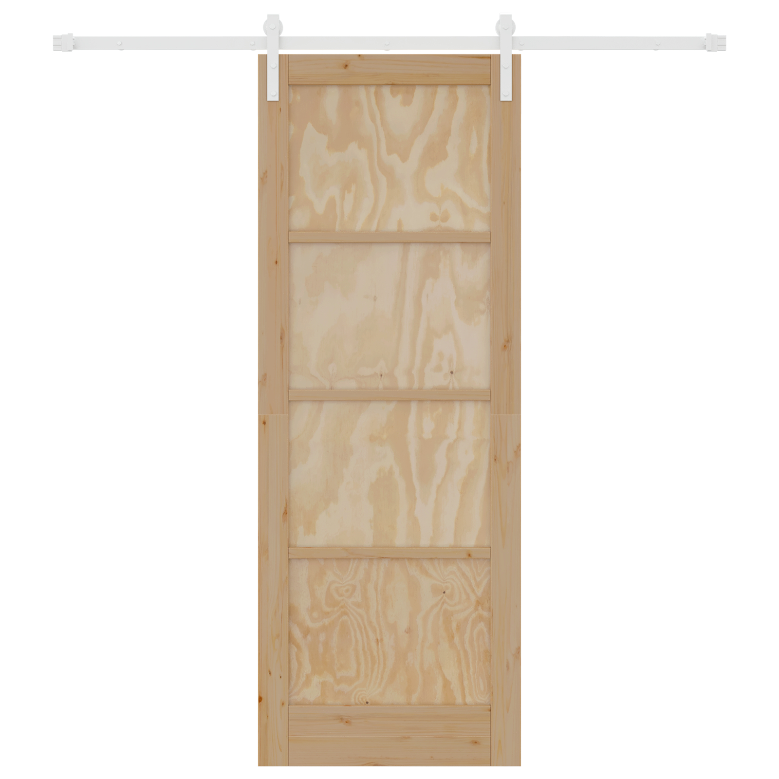 vidaXL Ușa Glisantă Manual Natural și alb 78 x 211 cm