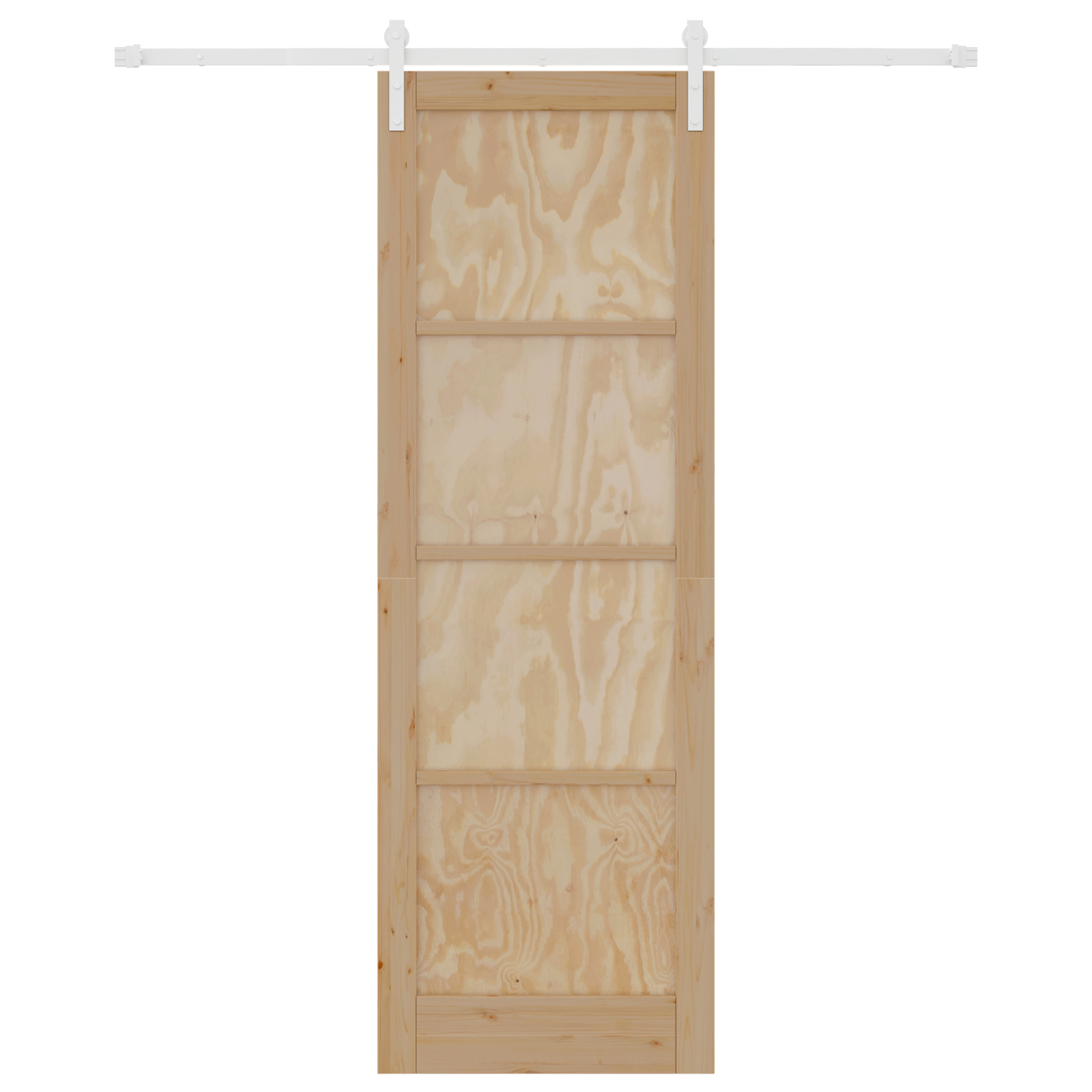 vidaXL Ușa Glisantă Manual Natural și alb 78 x 232 cm