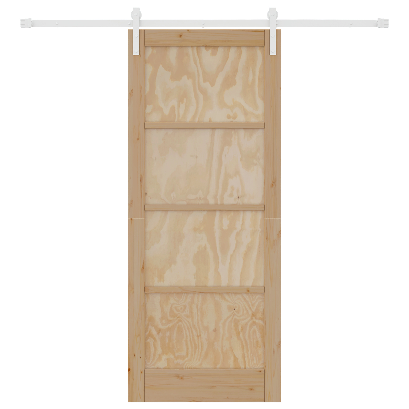 vidaXL Ușa Glisantă Manual Natural și alb 83 x 202 cm