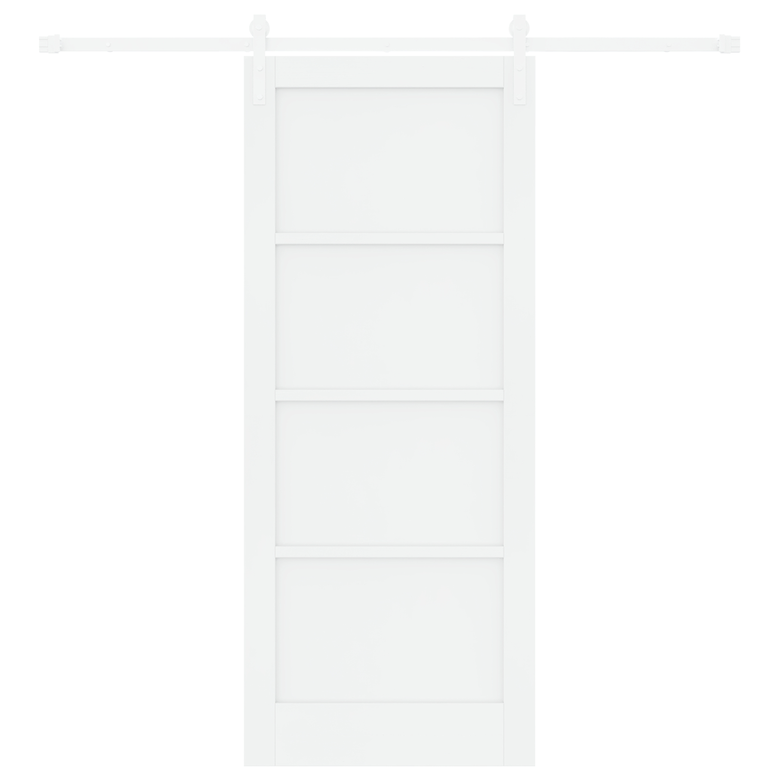 vidaXL Ușa Glisantă Manual Alb 83 x 202 cm Lemn de pin solid și oțel