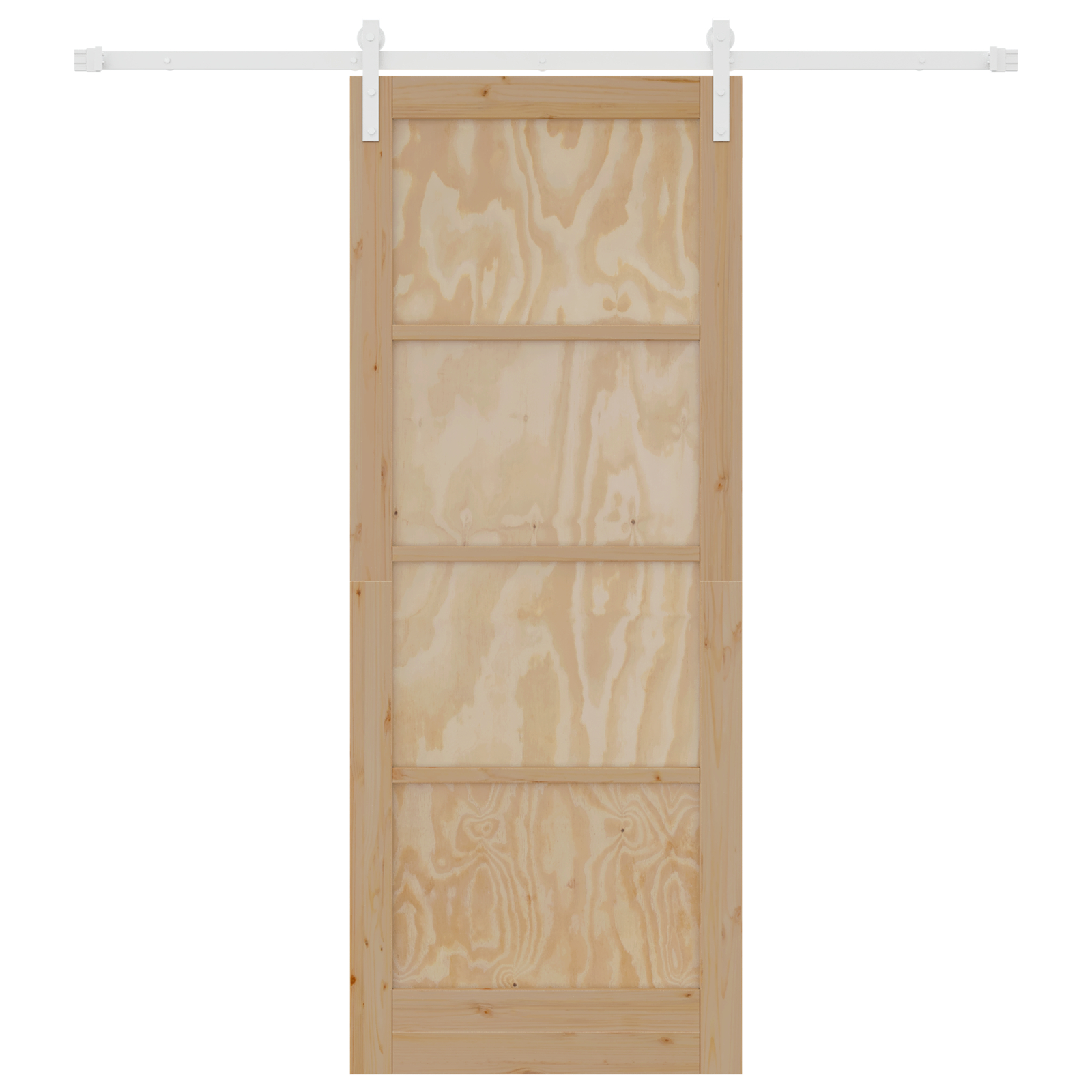 vidaXL Ușa Glisantă Manual Natural și alb 83 x 211 cm