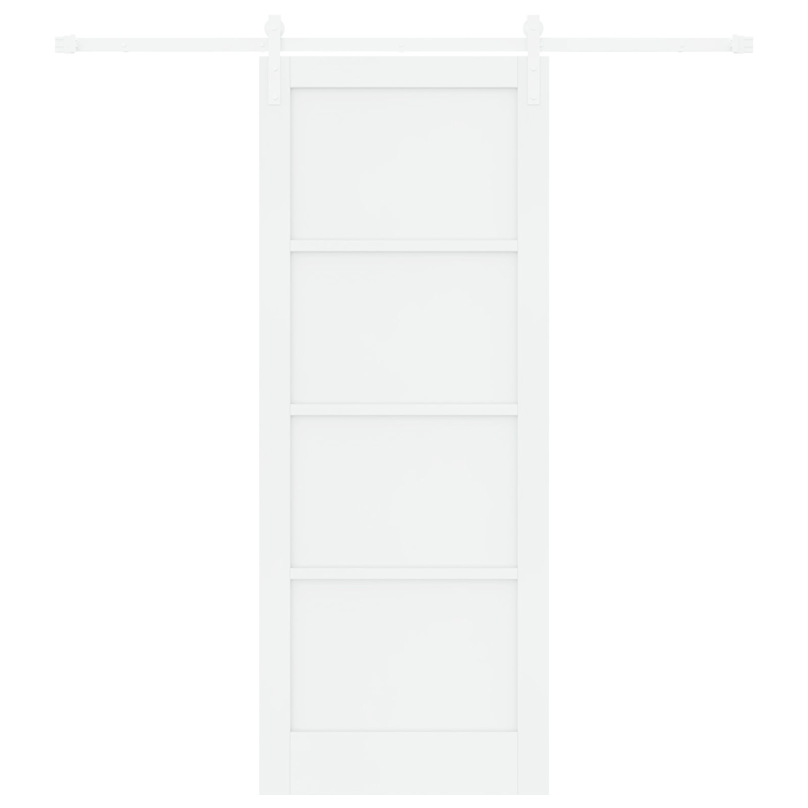 vidaXL Ușa Glisantă Manual Alb 83 x 211 cm Lemn de pin solid și oțel