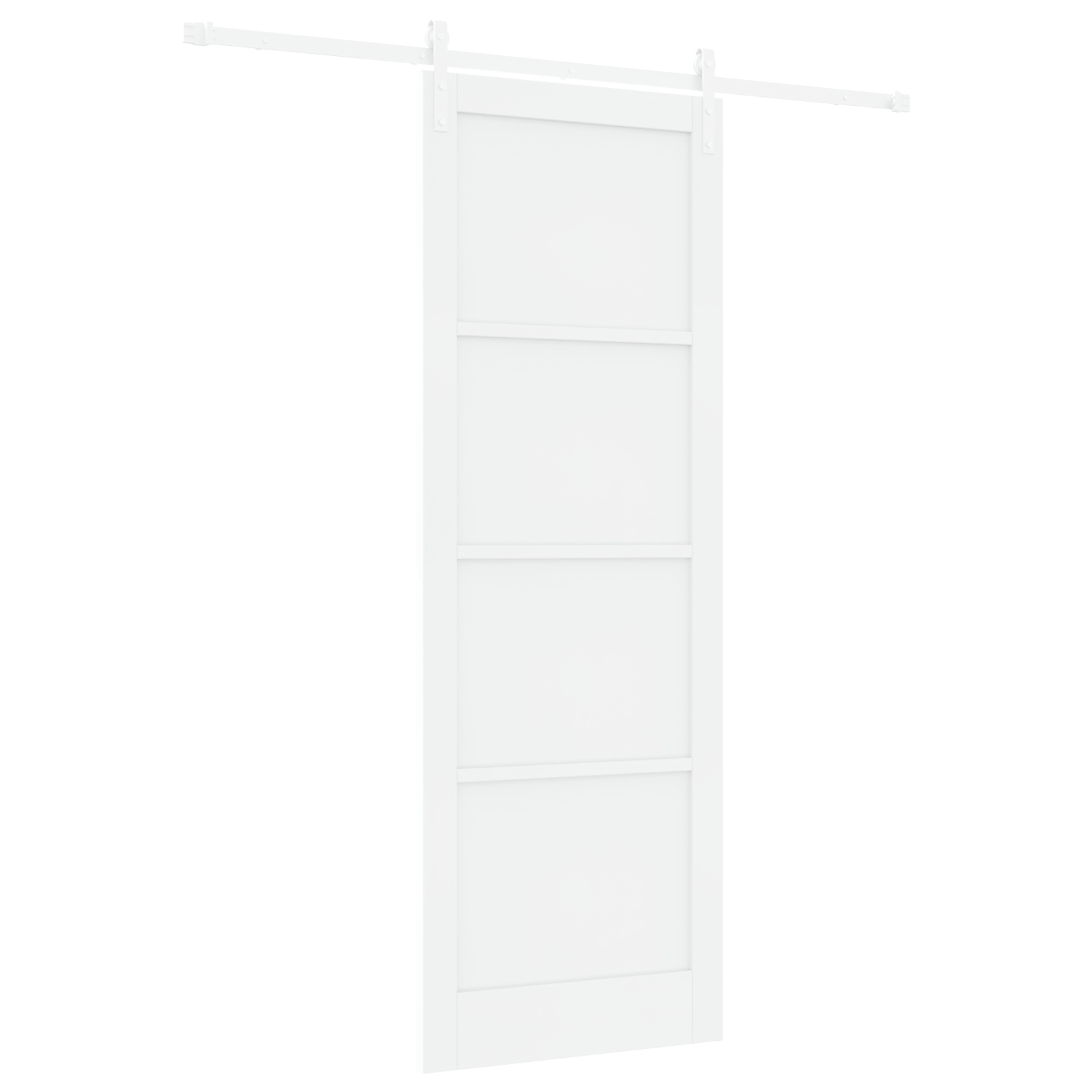 vidaXL Ușa Glisantă Manual Alb 83 x 232 cm Lemn de pin solid și oțel vidaXL Ușa Glisantă Manual Alb 83 x 232 cm Lemn de pin solid și oțel
