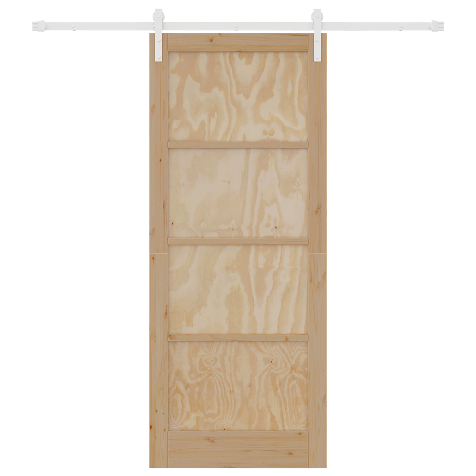 vidaXL Ușa Glisantă Manual Natural și alb 86 x 211 cm