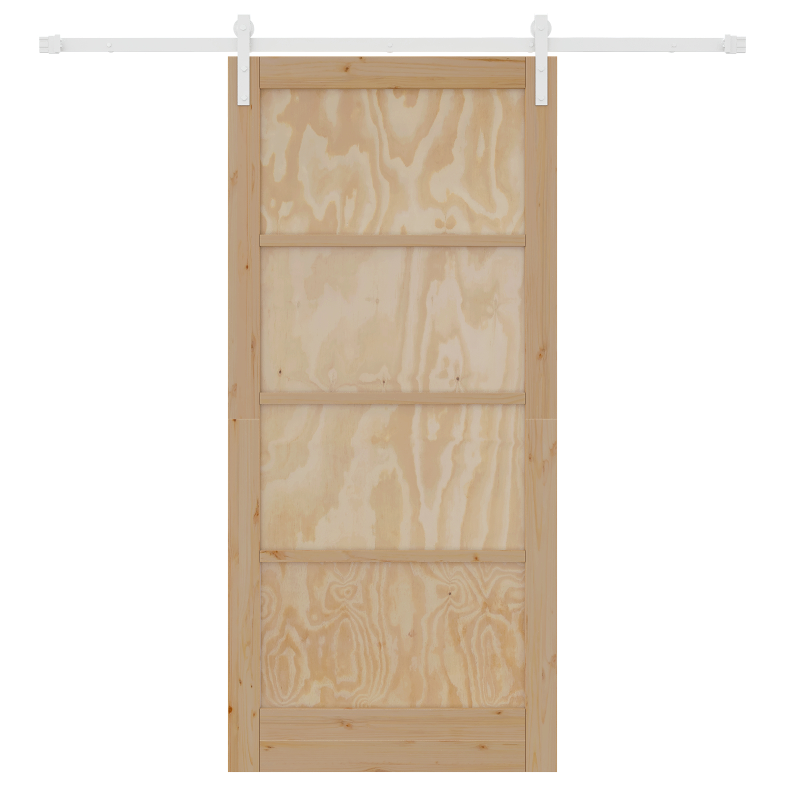 vidaXL Ușa Glisantă Manual Natural și alb 93 x 202 cm