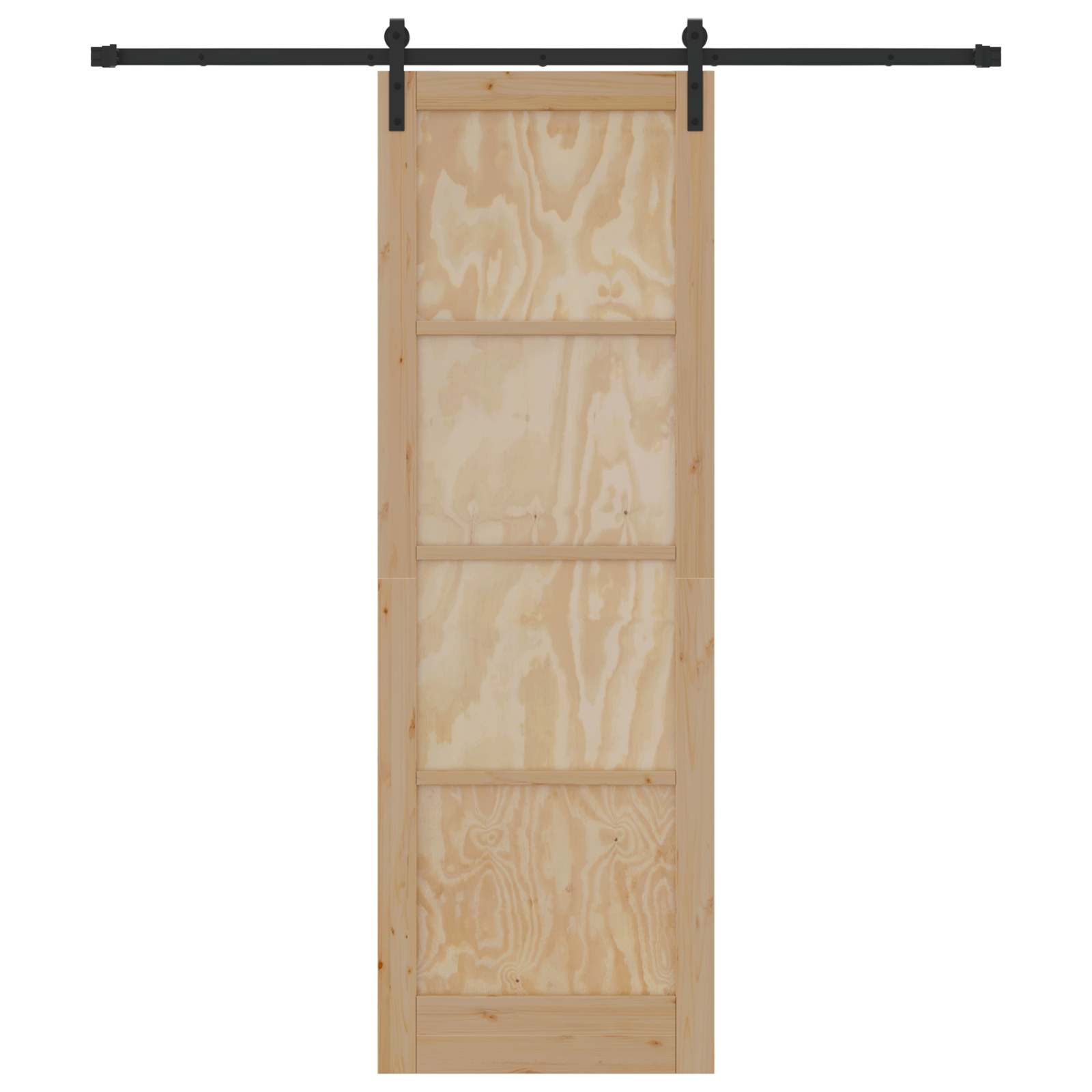 vidaXL Ușa glisantă Manual Natural și negru 78 x 232 cm vidaXL Ușa glisantă Manual Natural și negru 78 x 232 cm