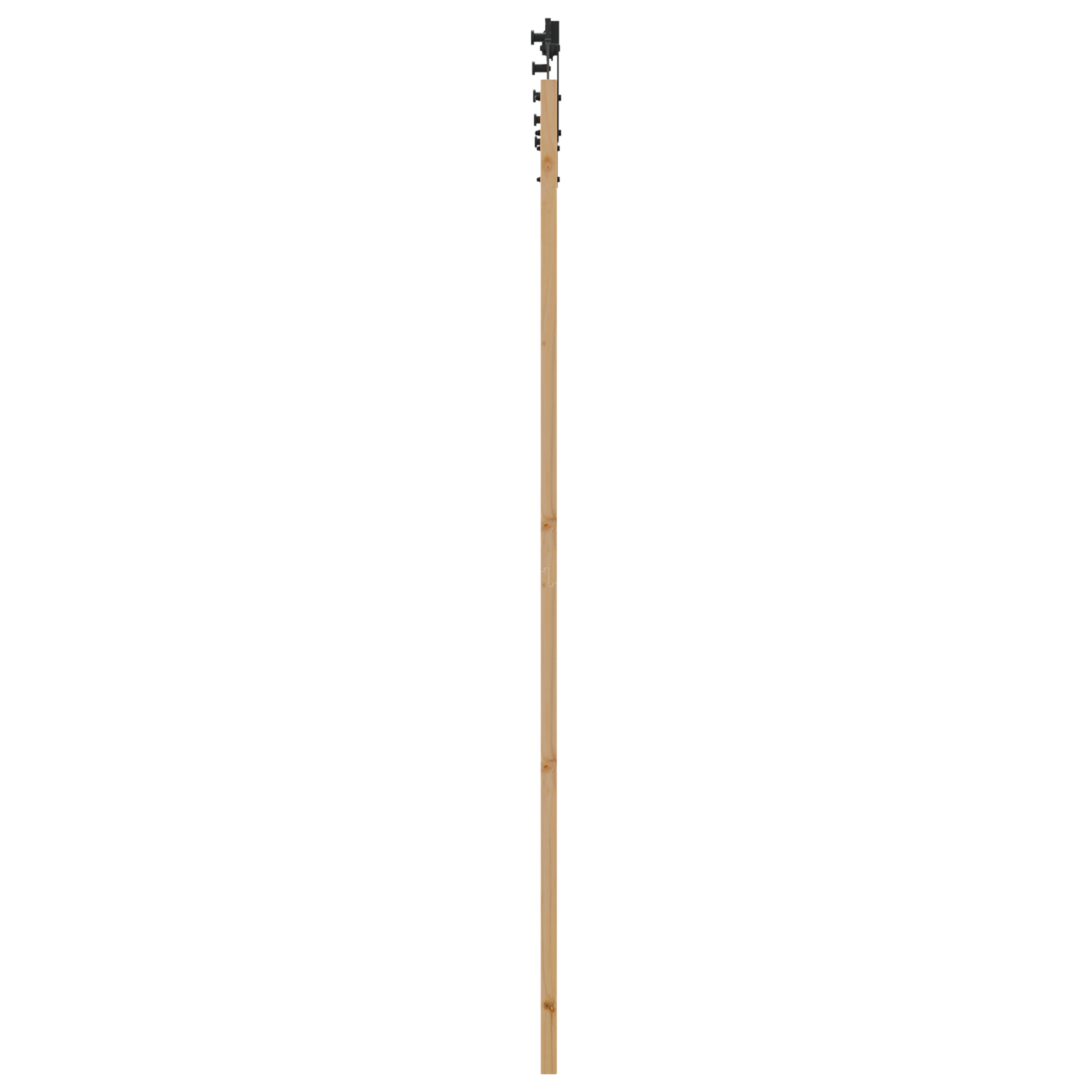 vidaXL Ușa glisantă Manual Natural și negru 78 x 232 cm vidaXL Ușa glisantă Manual Natural și negru 78 x 232 cm