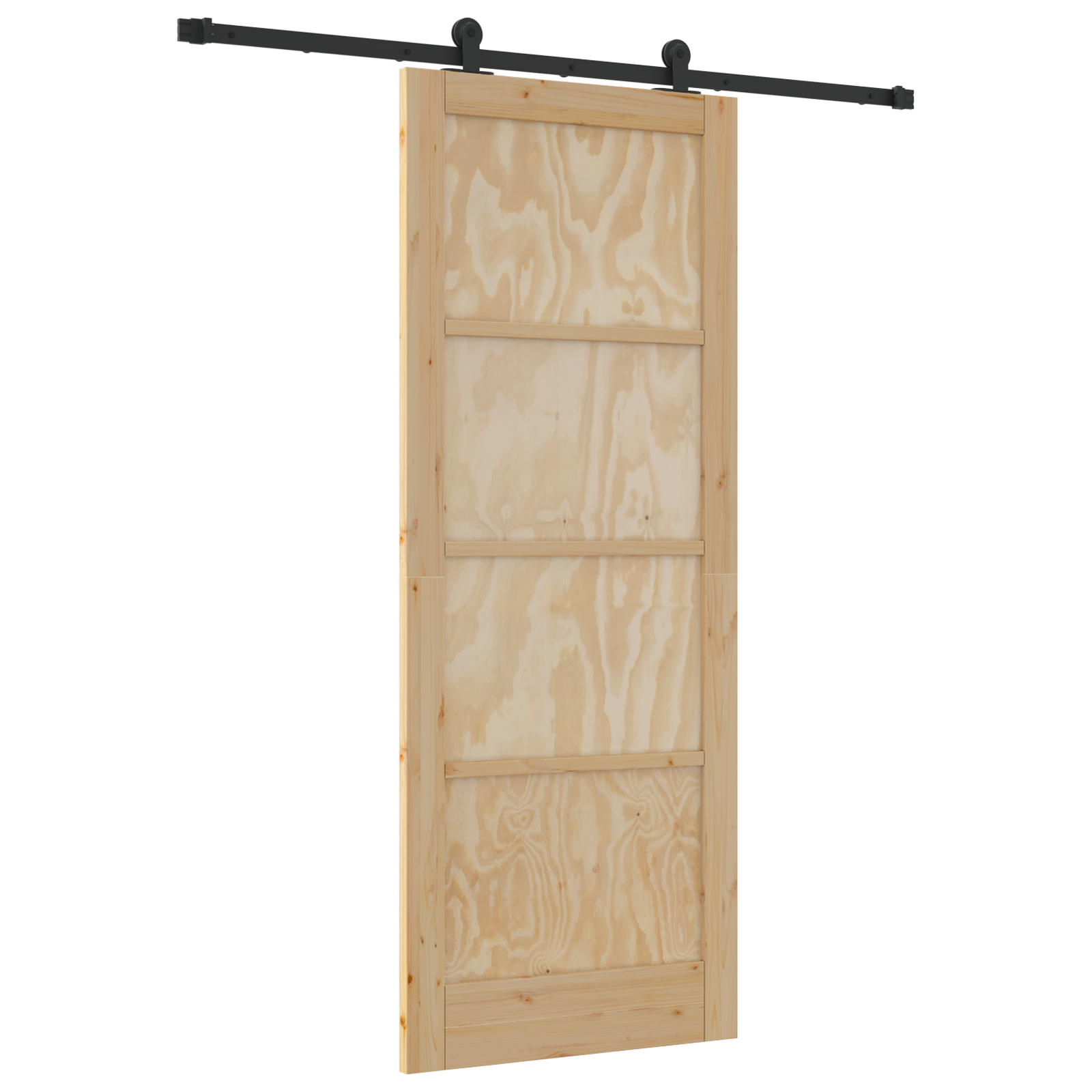 Ușa glisantă vidaXL cu accesorii 83x211 cm din lemn masiv de pin