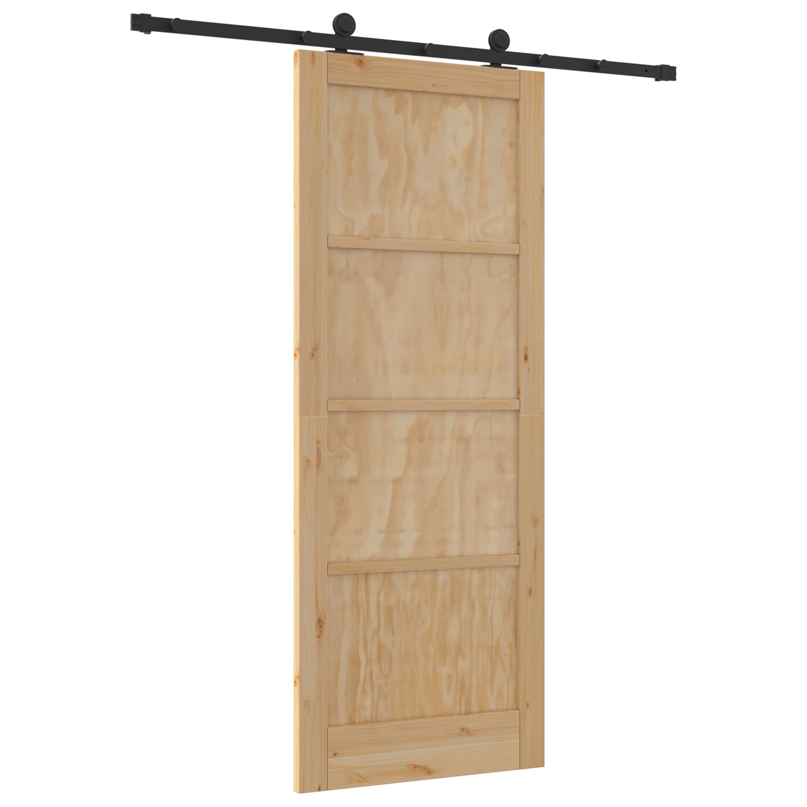 Ușa glisantă vidaXL cu accesorii 83x211 cm din lemn masiv de pin