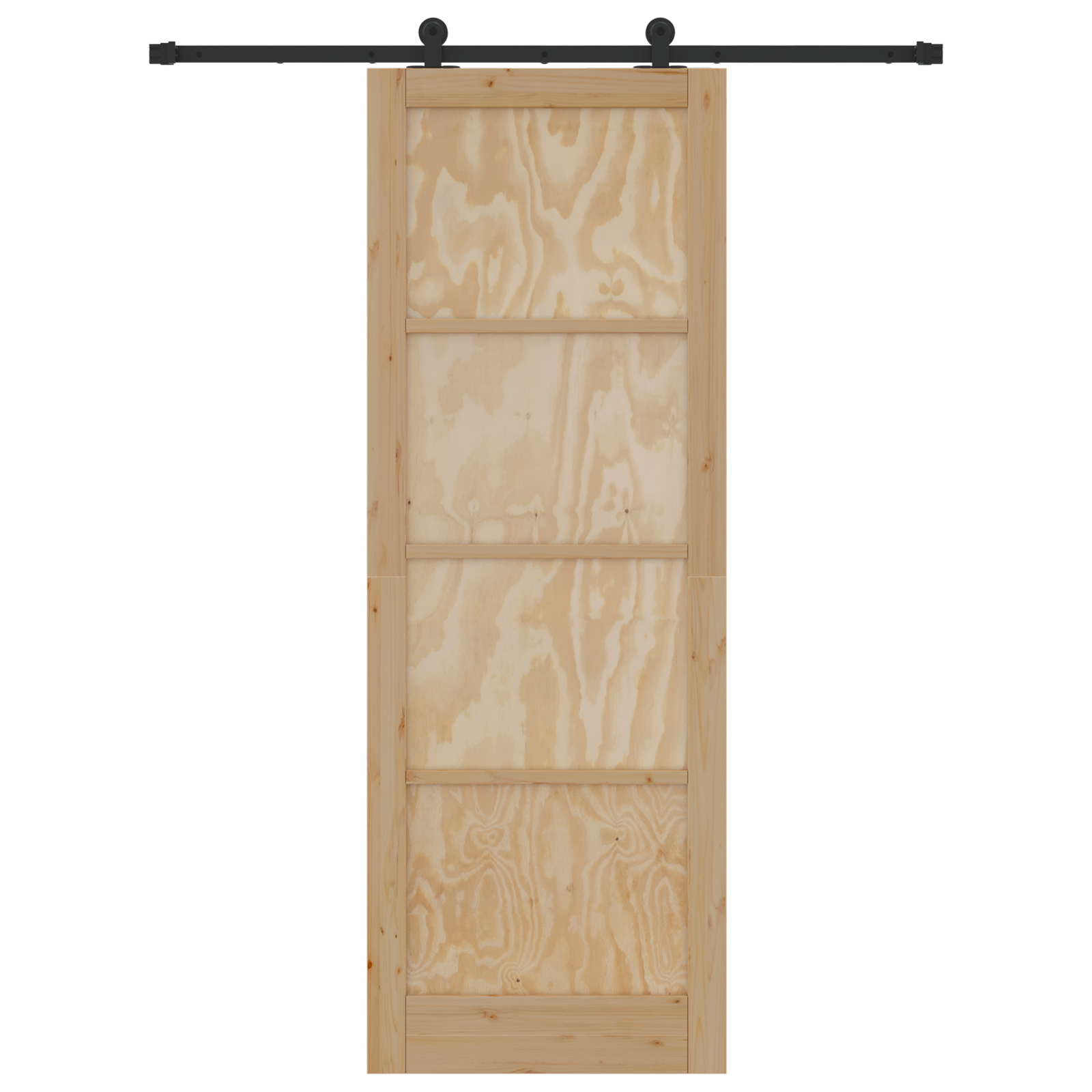 vidaXL Ușă glisantă Natural și Negru 83 x 232 cm Lemn de pin masiv