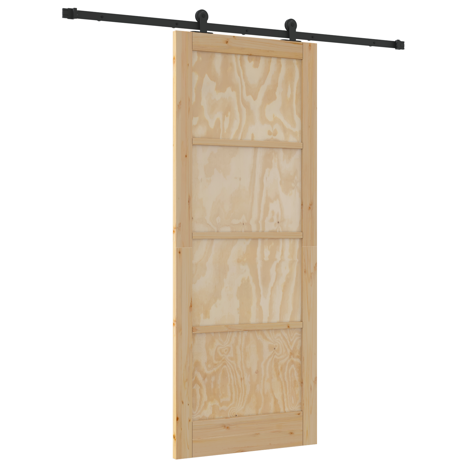 Ușă glisantă vidaXL cu accesorii 83x211 cm Lemn masiv din pin Ușă glisantă vidaXL cu accesorii 83x211 cm Lemn masiv din pin
