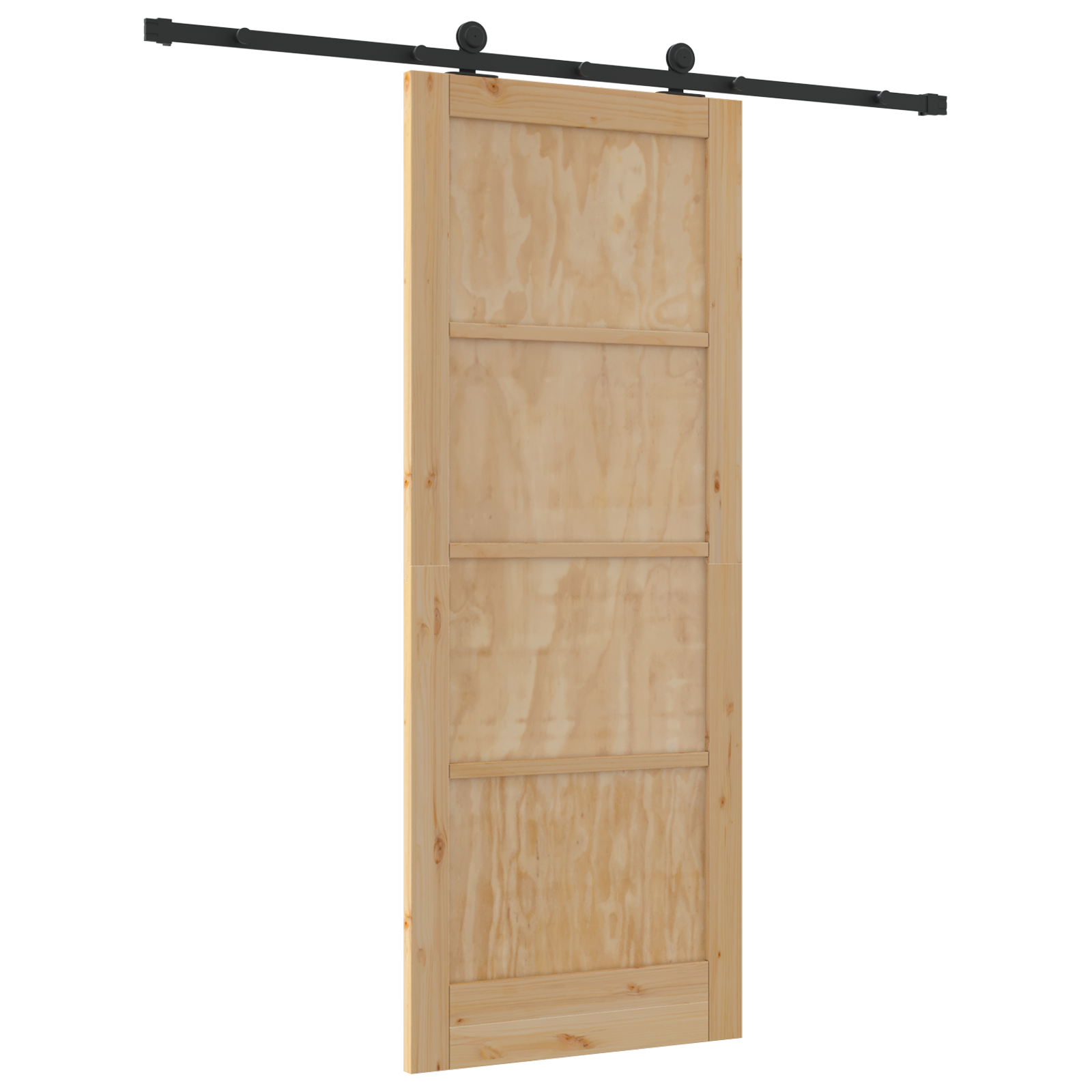 Ușă glisantă vidaXL cu accesorii 83x211 cm Lemn masiv din pin Ușă glisantă vidaXL cu accesorii 83x211 cm Lemn masiv din pin