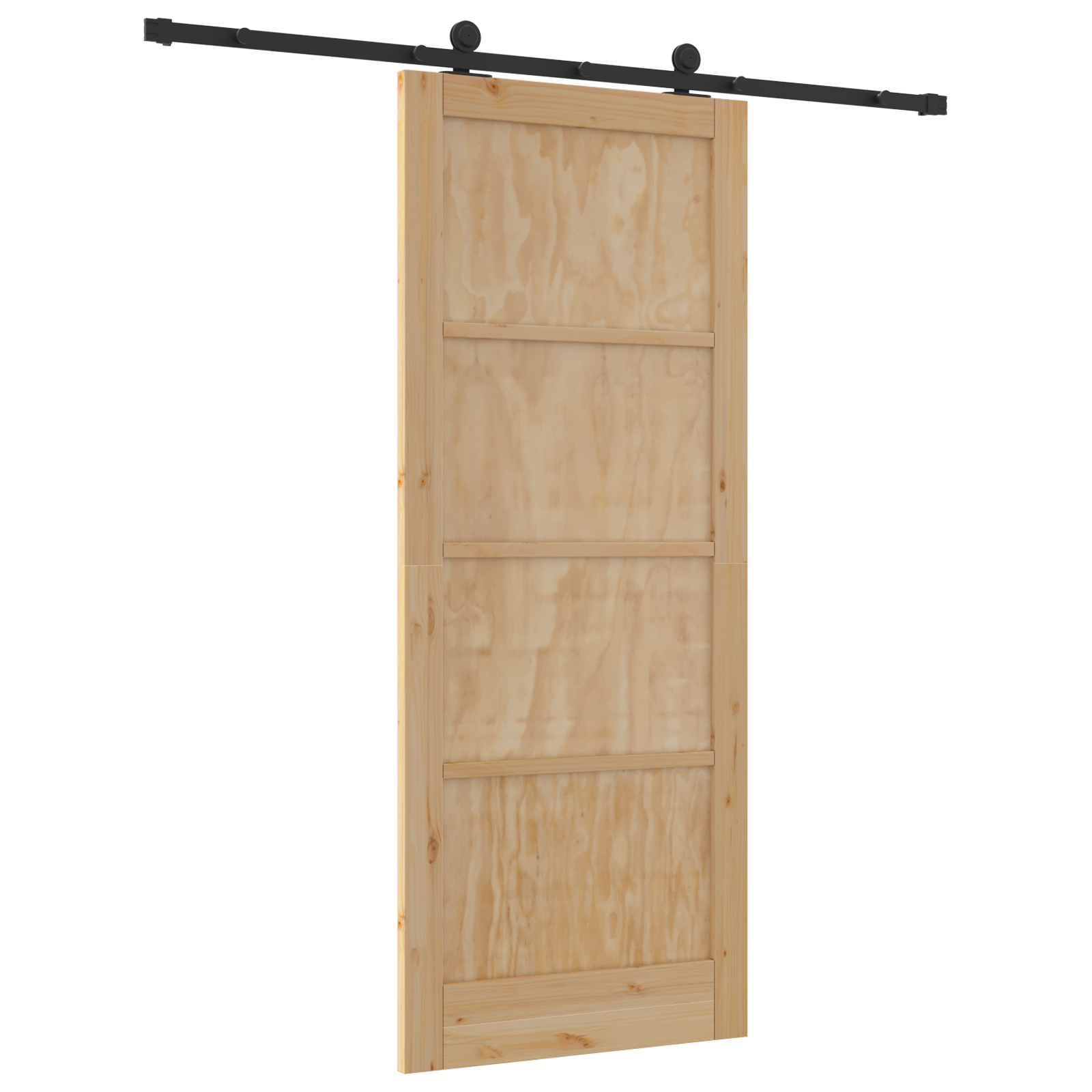 Ușa glisantă vidaXL cu accesorii 86x211 cm Lemn masiv Pin