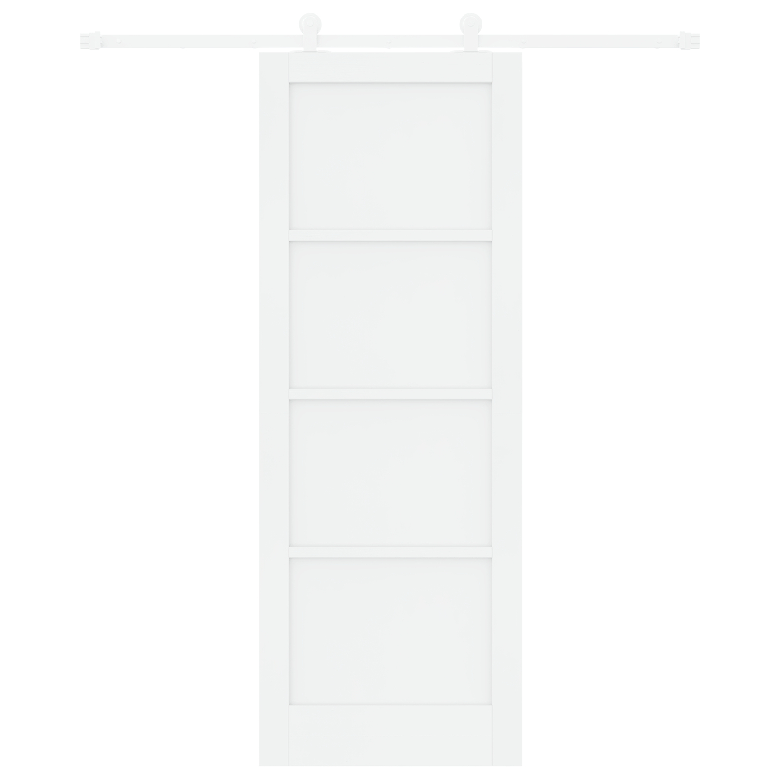 Ușa glisantă vidaXL cu accesorii alb 78x211 cm din MDF