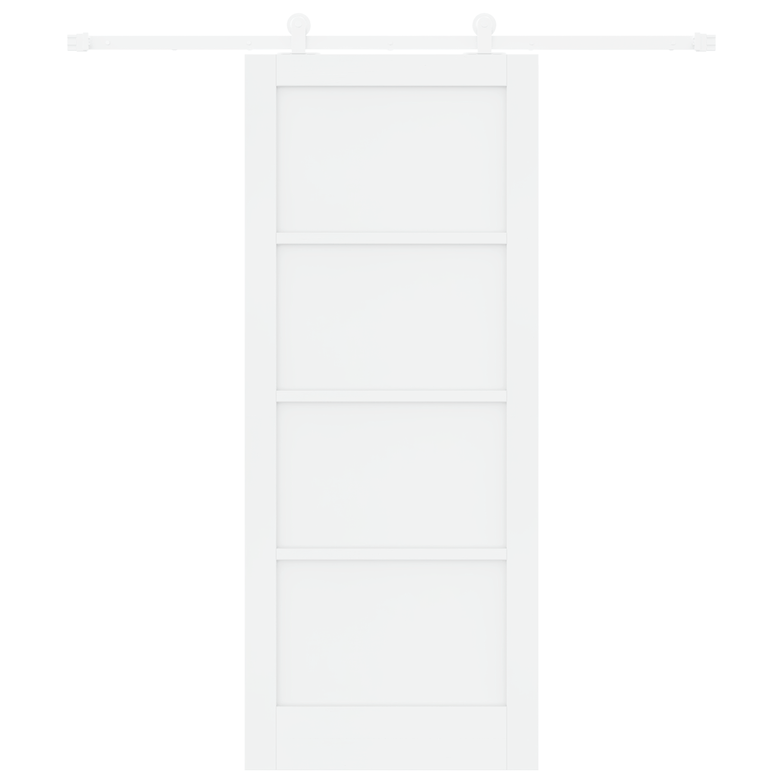 Ușă glisantă vidaXL cu accesorii Alb 83x202 cm Lemn masiv Pin