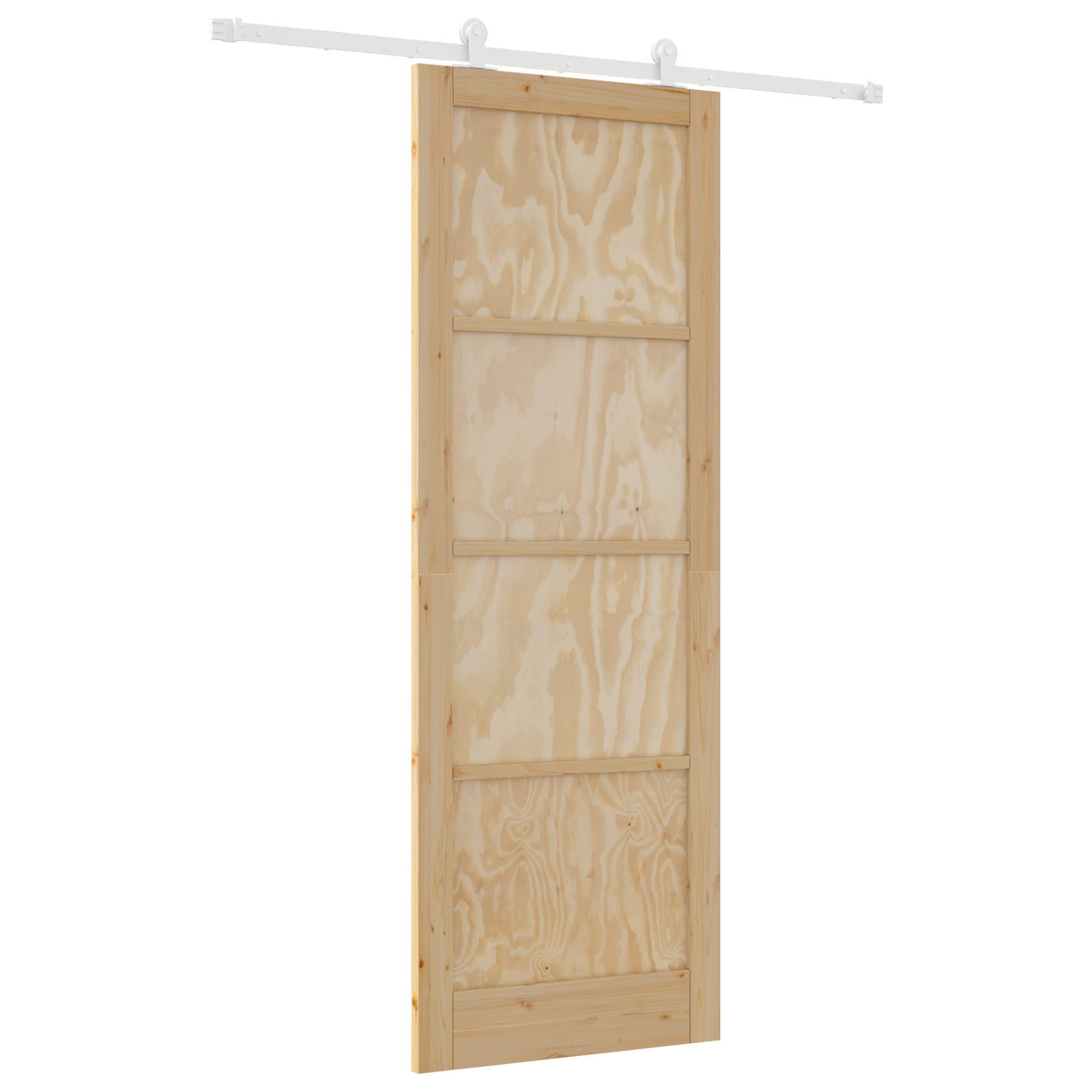 Ușa glisantă vidaXL cu kit de accesorii 83x232 cm din lemn masiv de pin
