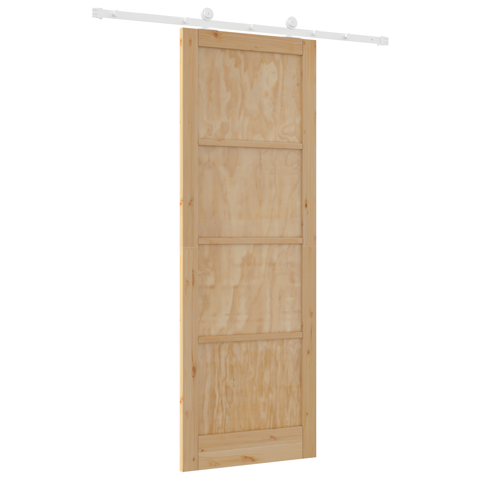 Ușa glisantă vidaXL cu kit de accesorii 83x232 cm din lemn masiv de pin
