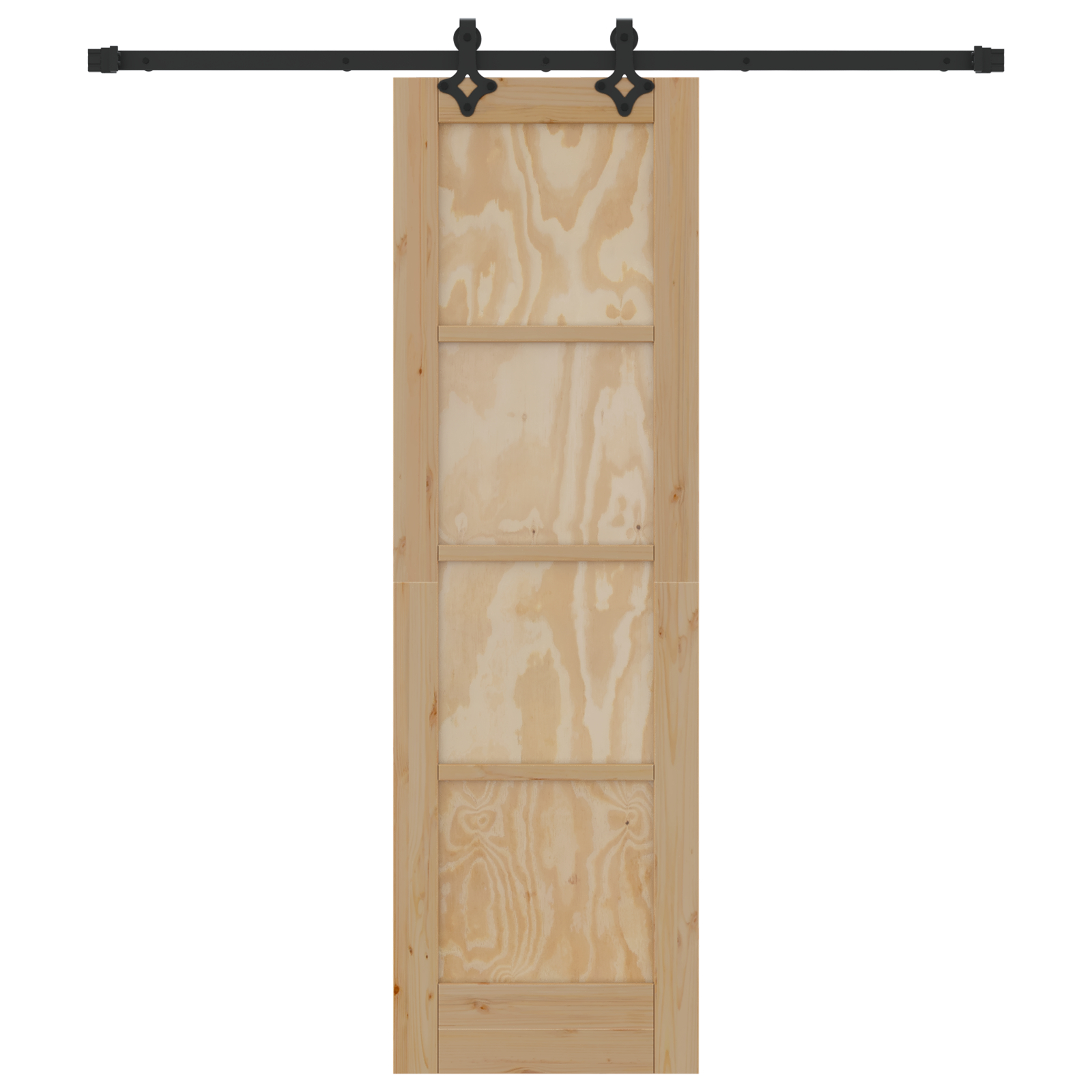 vidaXL Ușă Culisantă Manual Natural și negru 61 x 198.5 cm vidaXL Ușă Culisantă Manual Natural și negru 61 x 198.5 cm
