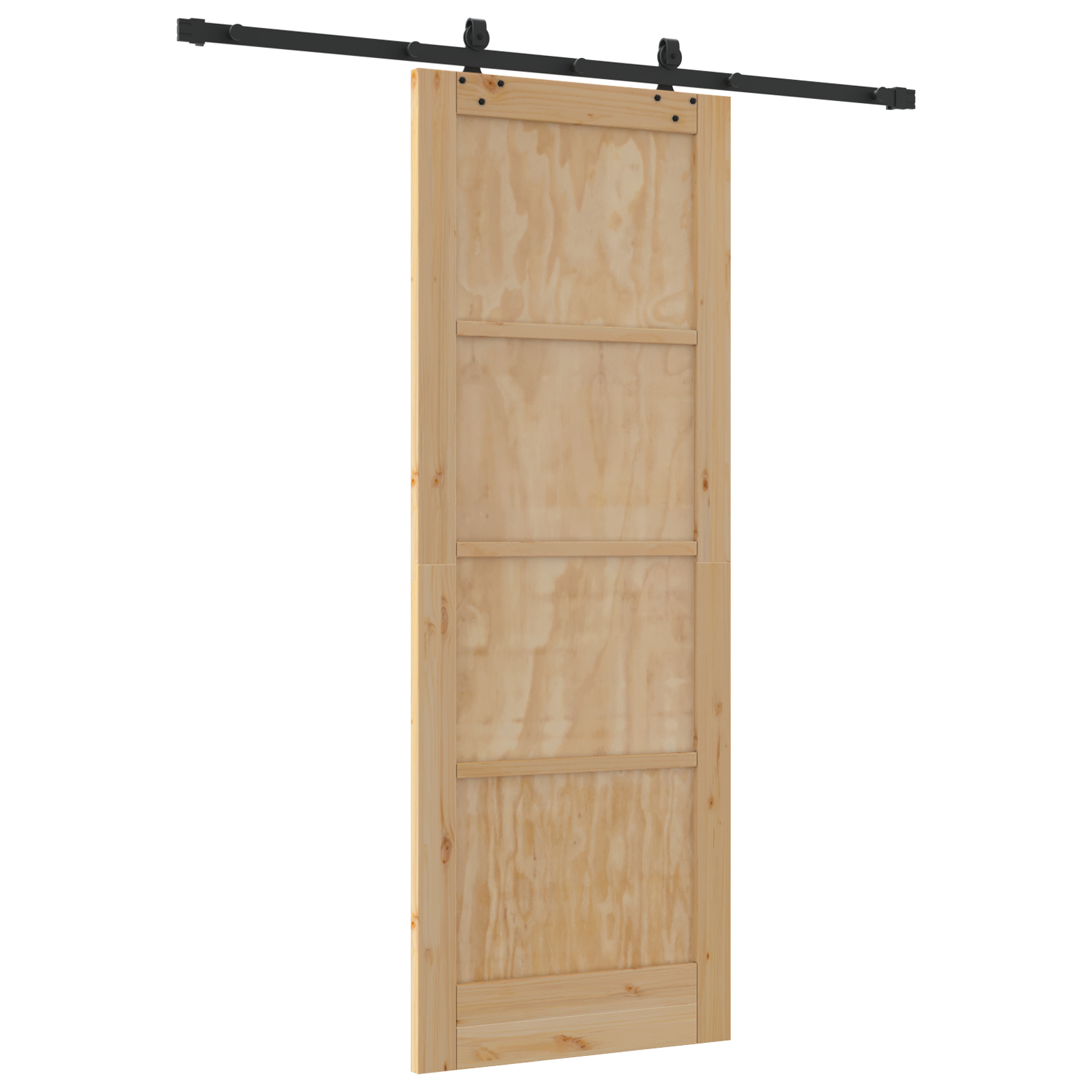 Ușa glisantă vidaXL cu set de accesorii 78x211 cm Lemn masiv de pin